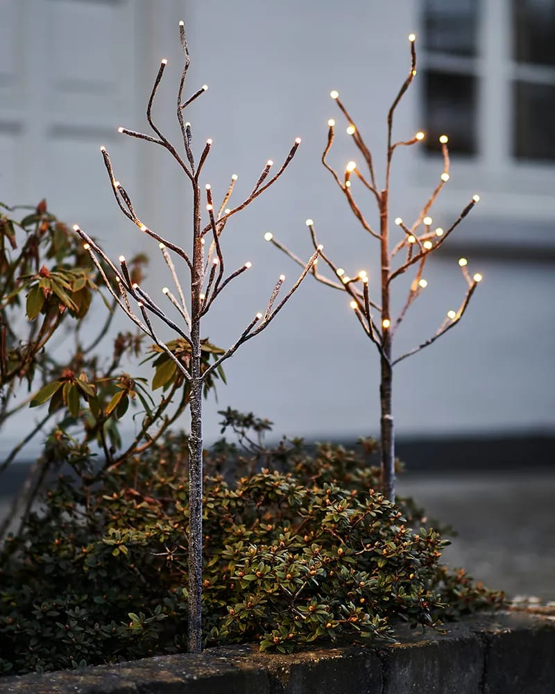Sirius Lysdekoration Alex Lystræ - 2 stk. i Hvid/brun, 1