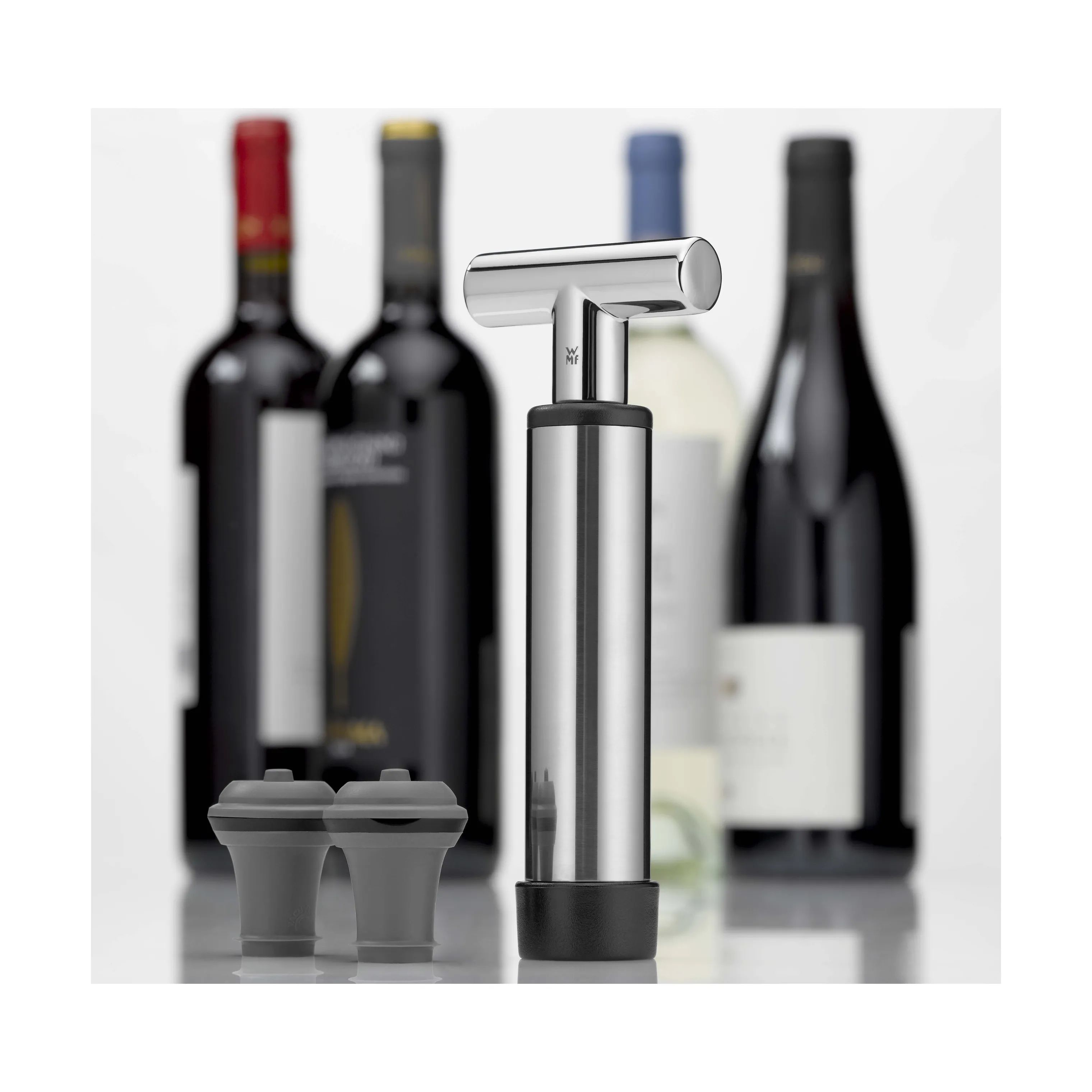 WMF Vinpumper Vino Vakkuumpumpe - 3 dele i Sølvfarvet, 3