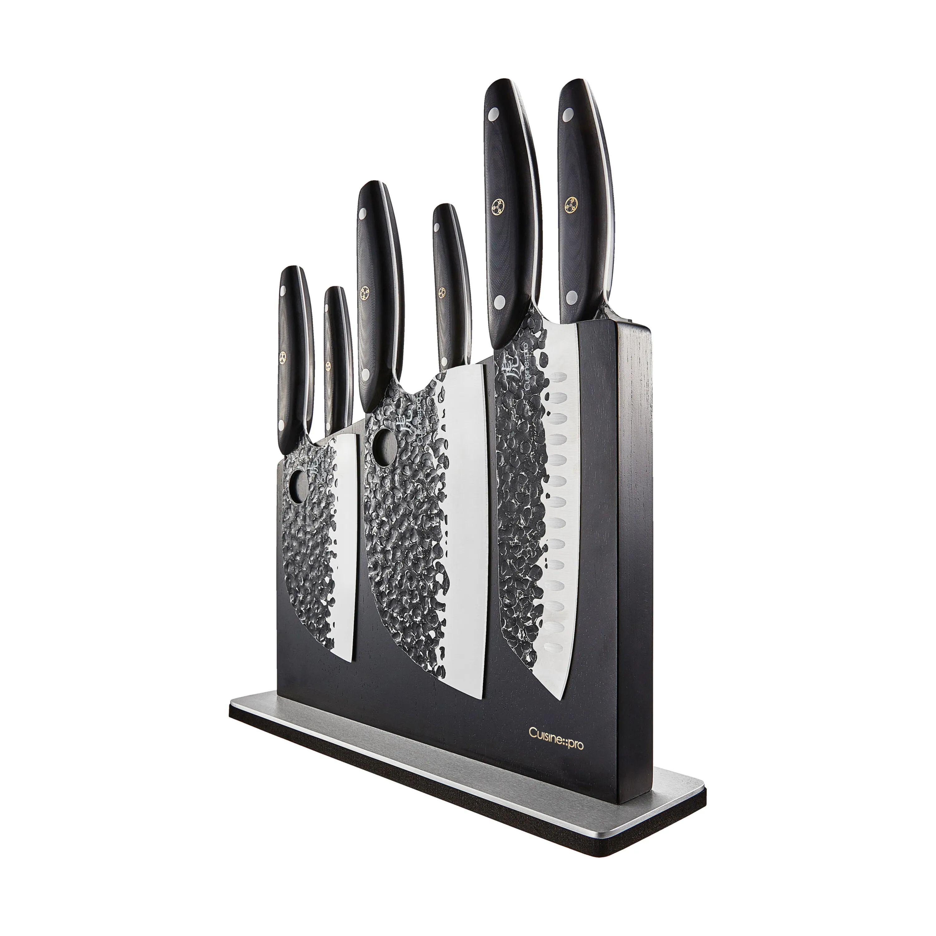 THE CUSTOM CHEF™ Knivblokke med knive Cuisine::pro Kuro Kiba Cuisine::pro® Kuroi Kiba™ Knivblok - 7 dele i Black, 1