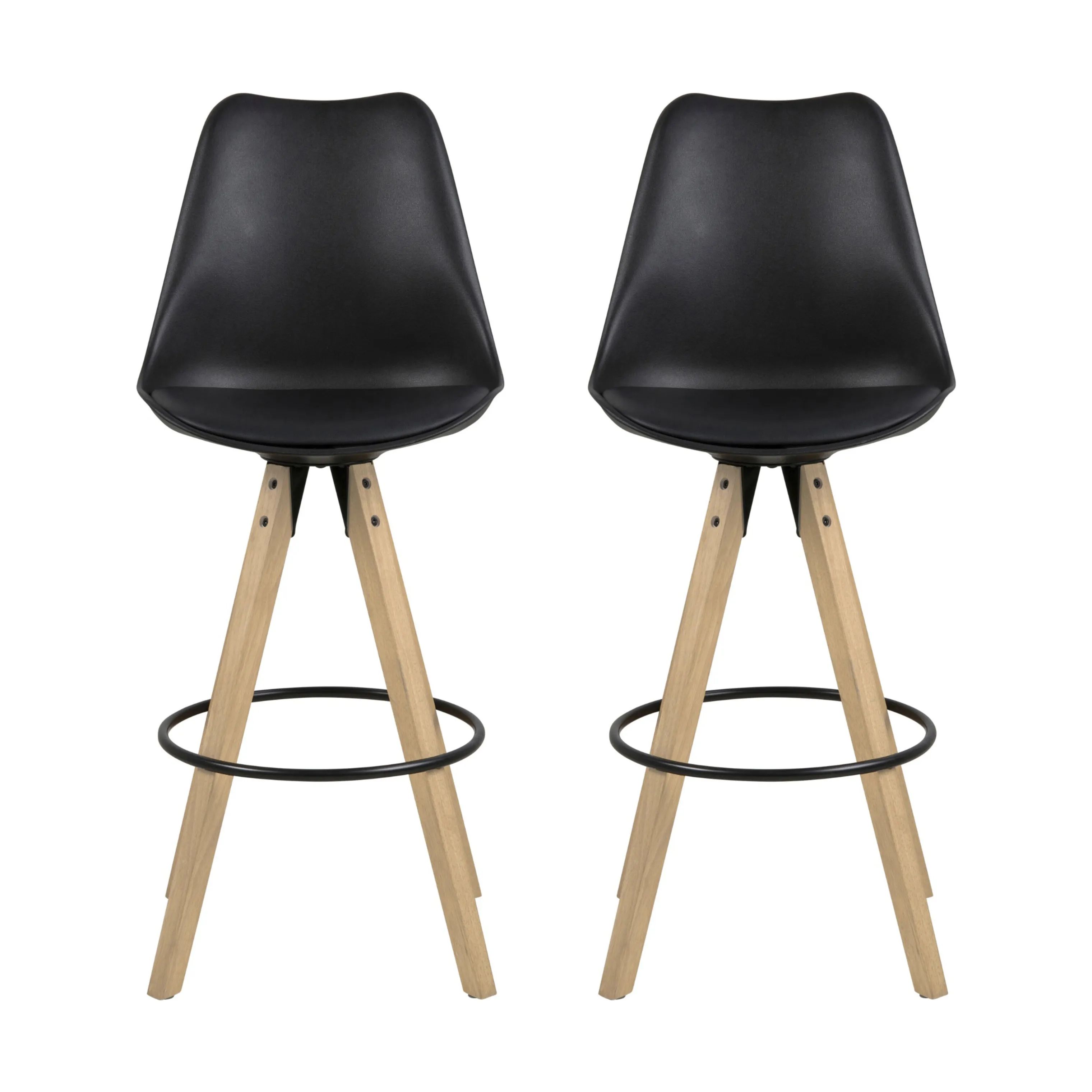 CASA Living Barstole Dima Barstol - 2 stk i Sort, 1