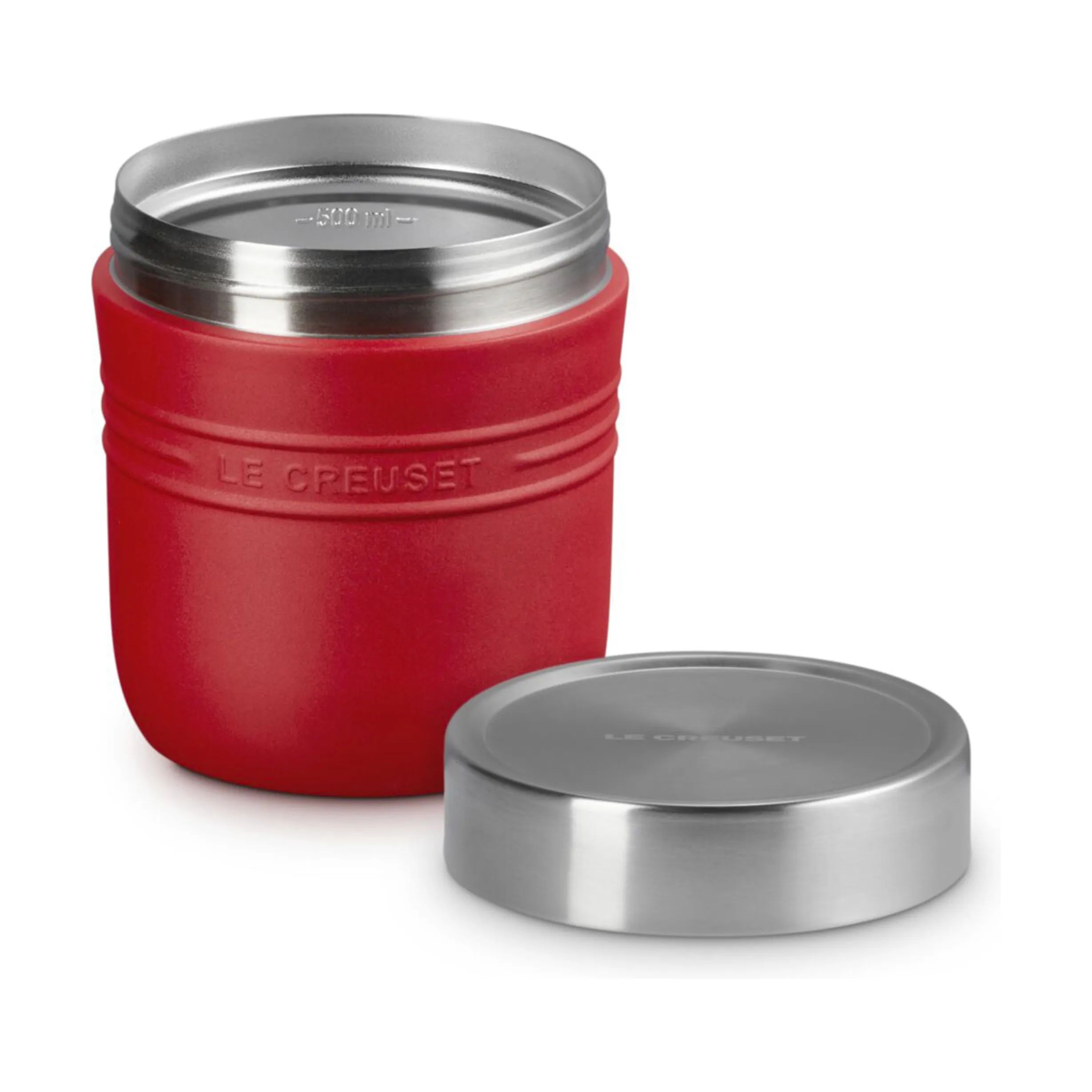Le Creuset Madkasser On the Go Madflaske i Cerise, 2