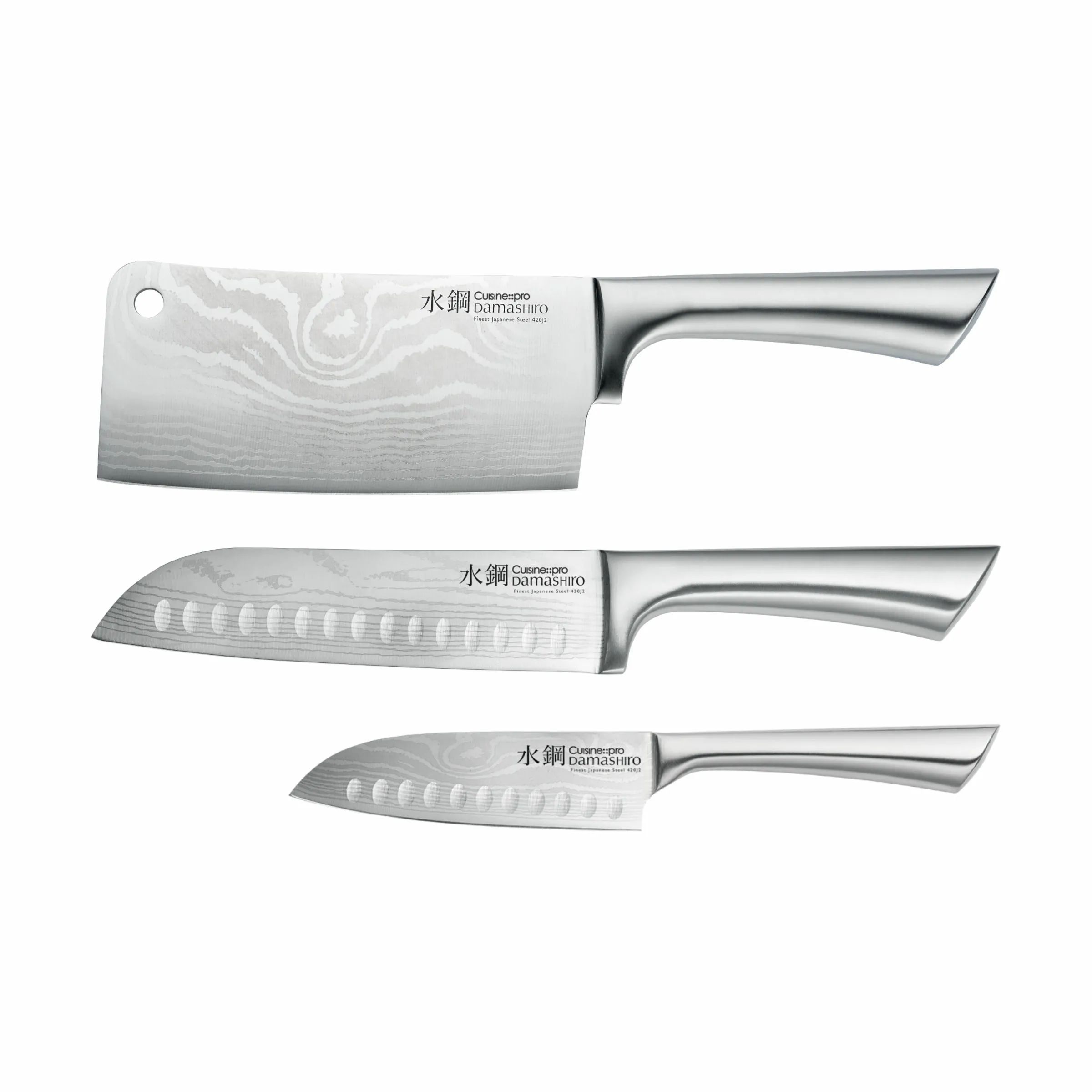 THE CUSTOM CHEF™ Knivsæt Cuisine::pro®
Damashiro® Cuisine::pro Damashiro® Ultimate Knivsæt - 3 dele i Sølvfarvet, 1