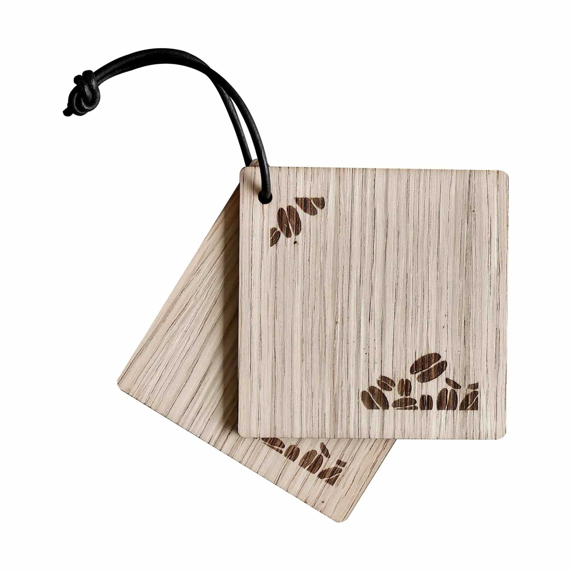 Minifabrikken Glasbrikker og coasters Coaster - 2 stk. i Træ, 10 cm, 1