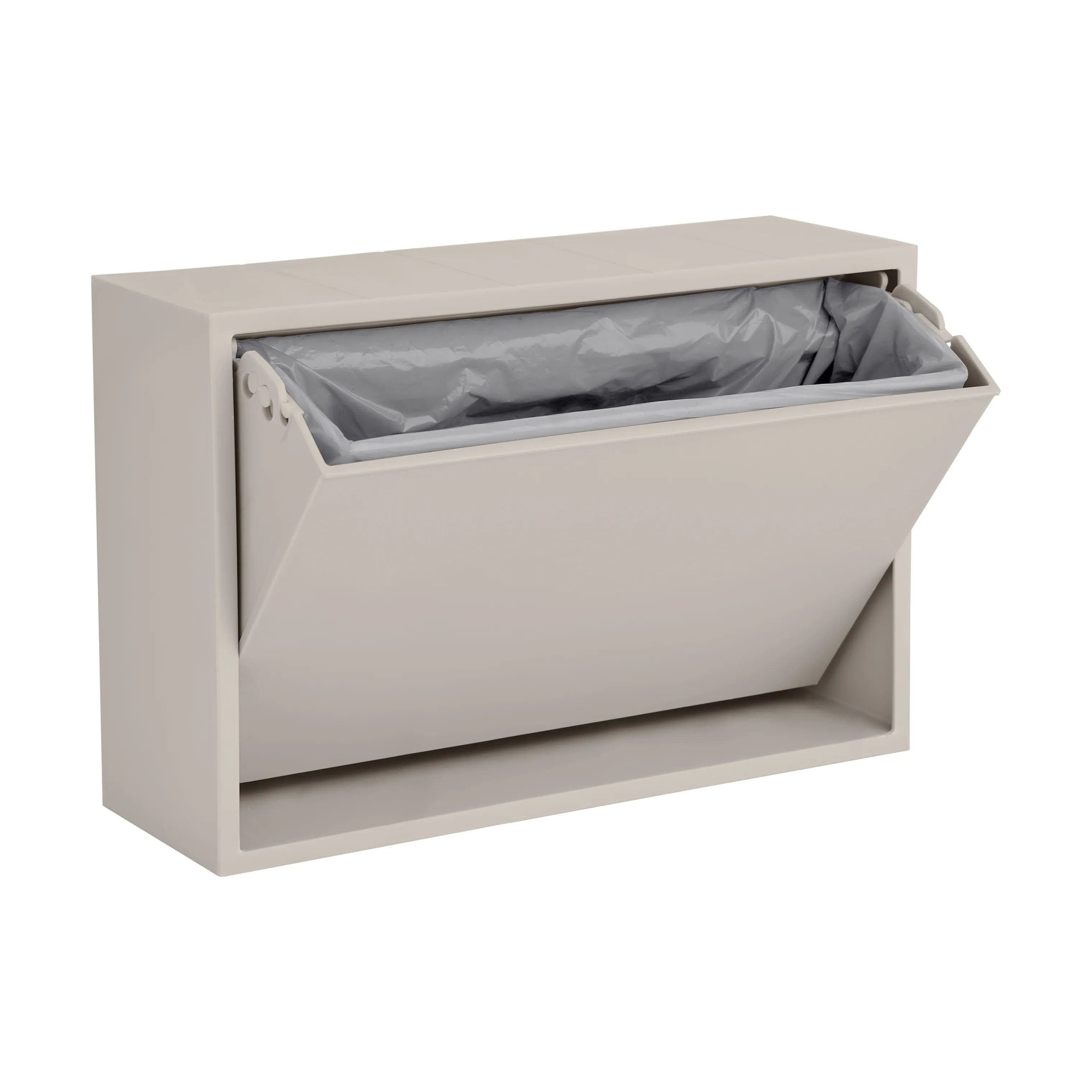 ReCollector Toiletspande Væghængt Toiletspand i Silver Cloud Grey, 3