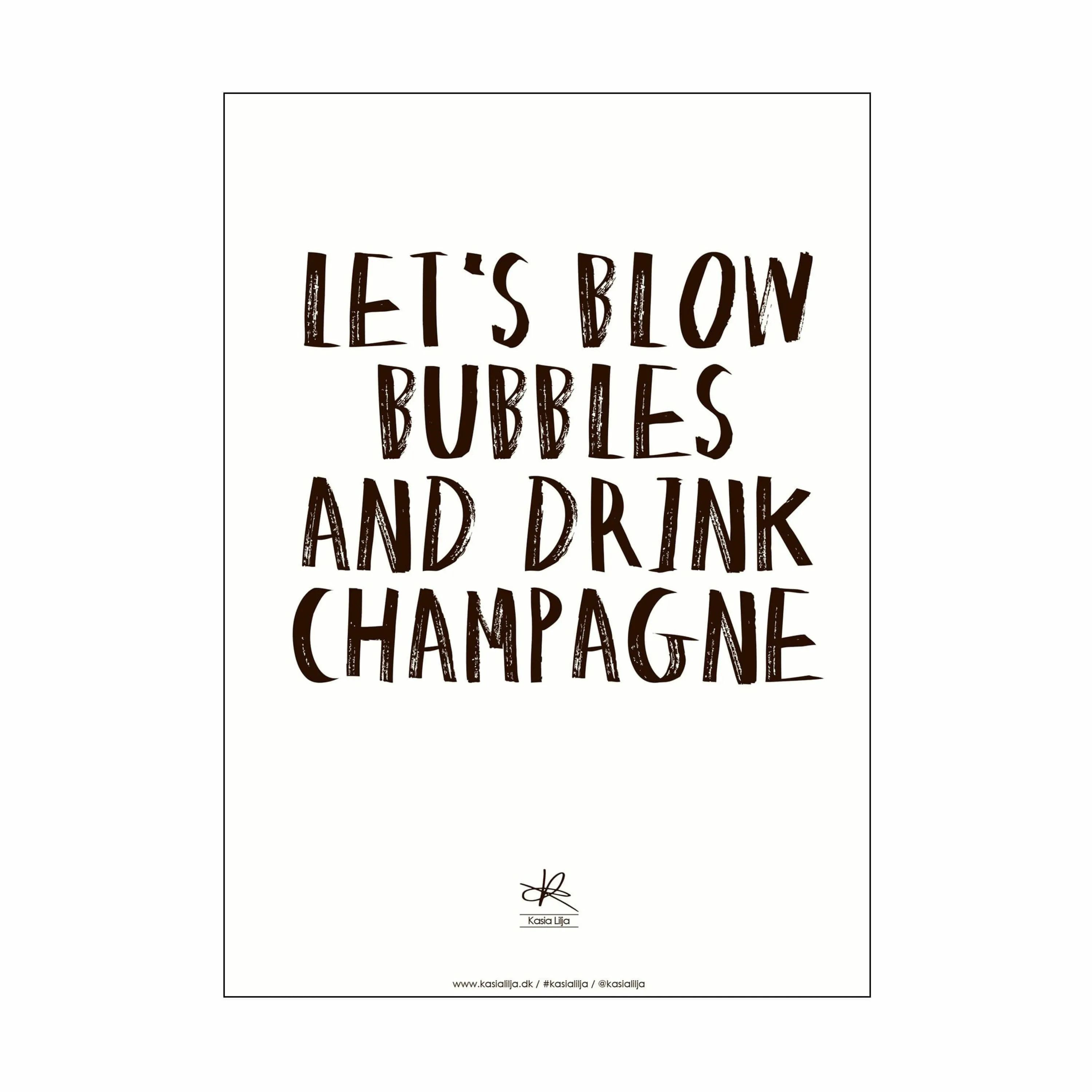 Poster&Frame Plakater Plakat - Let's blow bubbles i B50 x L70 cm, 1