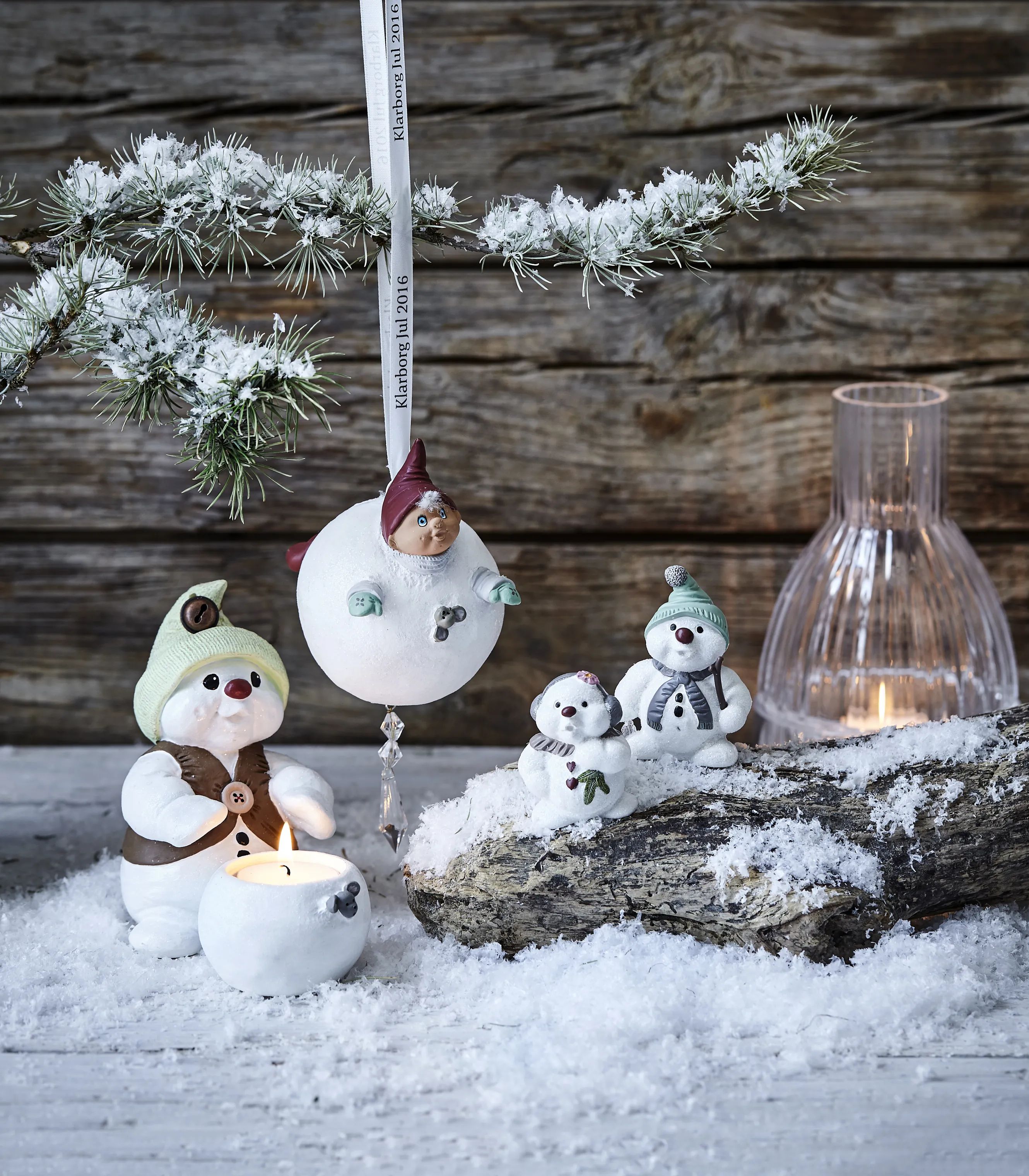 Klarborg Juleophæng Juleophæng 2016 Nisse Freddi i Hvid, 10 cm, 3