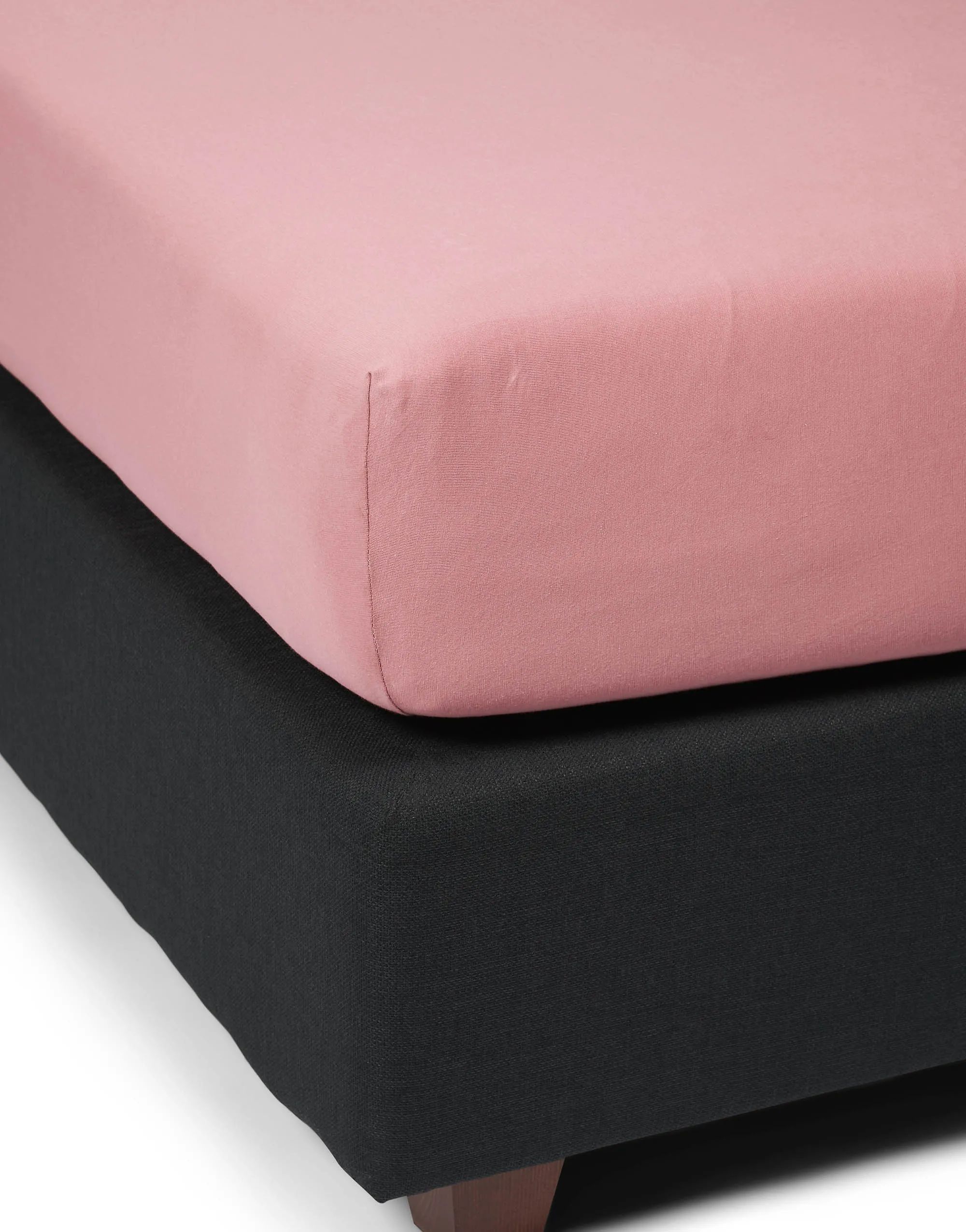 Essenza Lagner The Perfect Organic Jersey Organic Jersey Boxlagen i Støvet rosa, B100 x L220 cm, 3