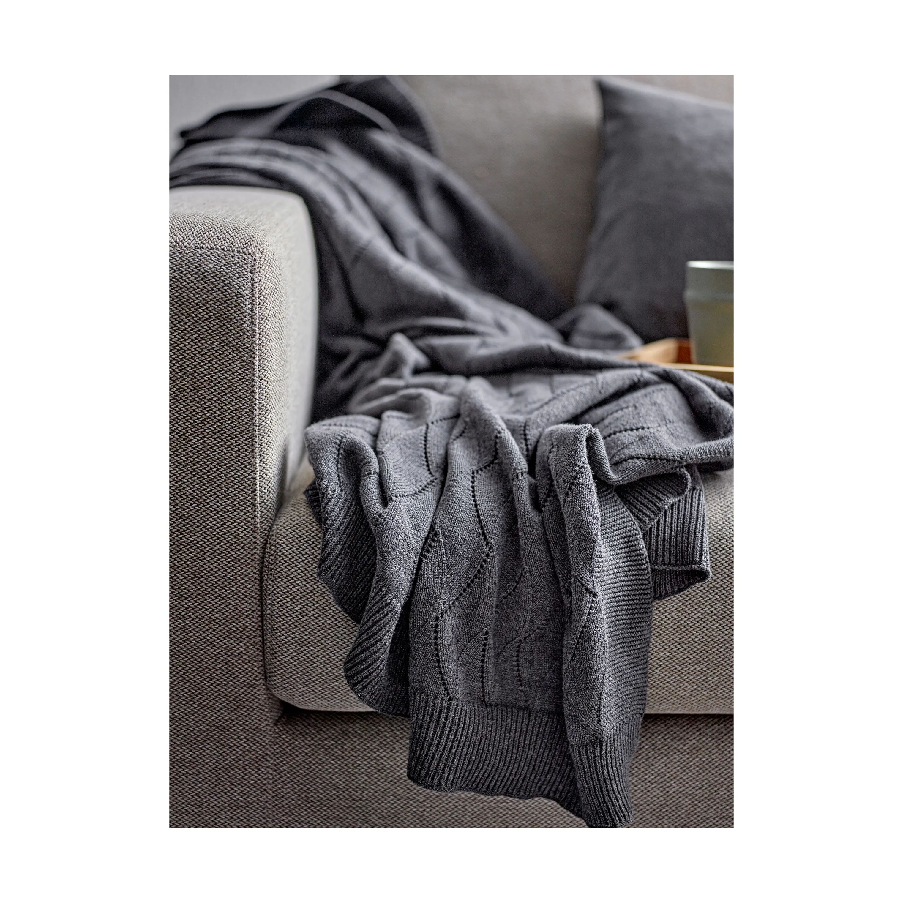 Södahl Plaider Gentle Plaid i Grey, 3