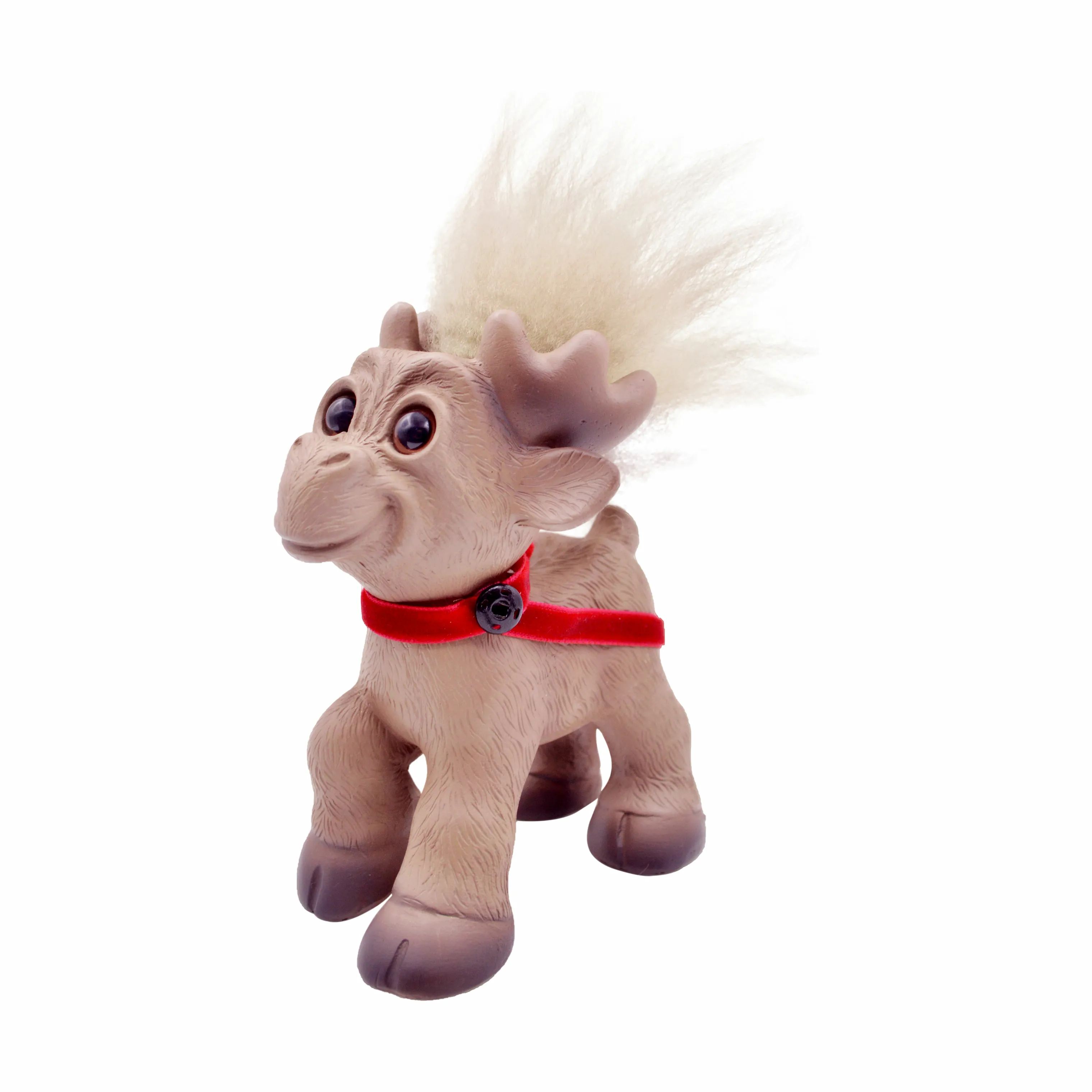 Lykketrold Dyrefigurer Familien Grandam Rensdyr Happy i brun, 11 cm, 1
