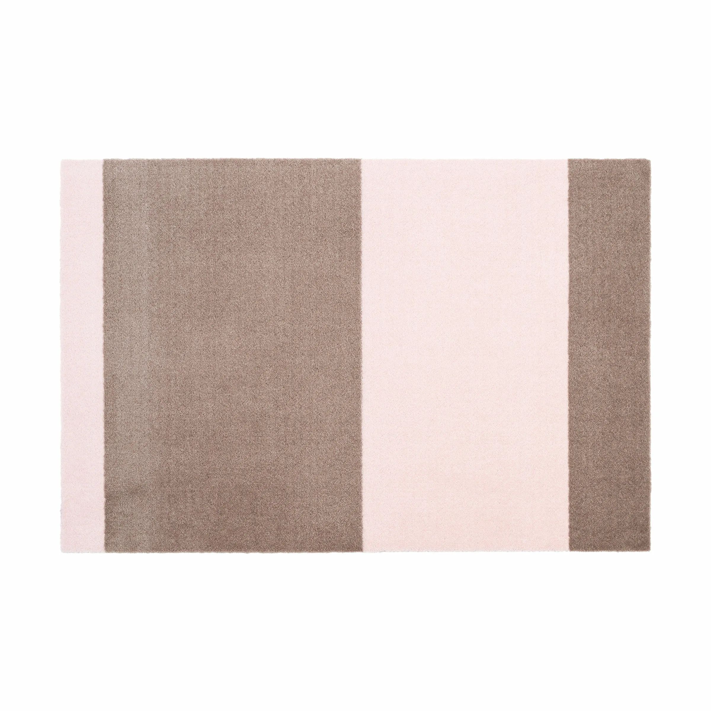Tica Copenhagen Dørmåtter Stripes Horisontal Gulvmåtte i sand/rosa, B60 x L90 cm, 1