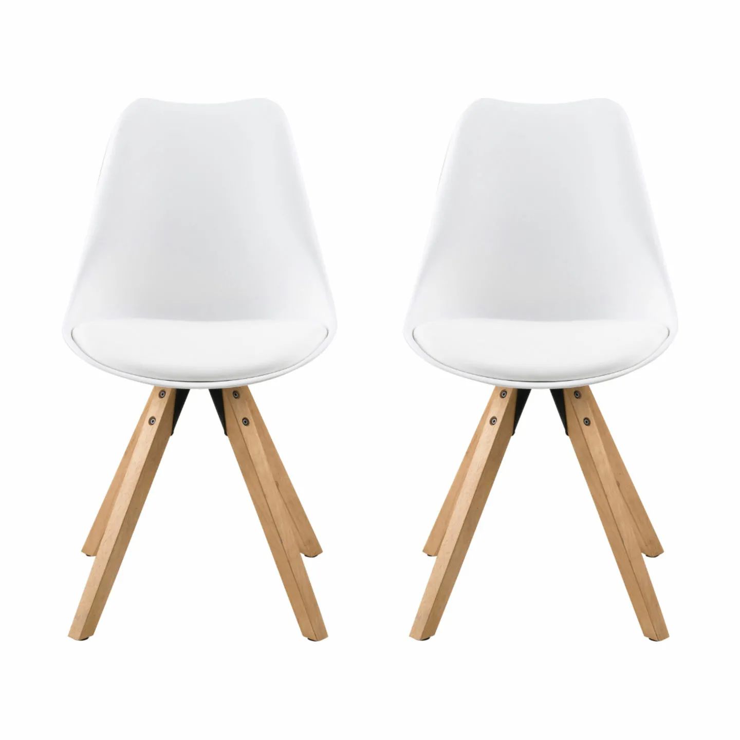 CASA Living Spisebordsstole Dima Spisebordsstol - 2 stk. i Hvid, 1
