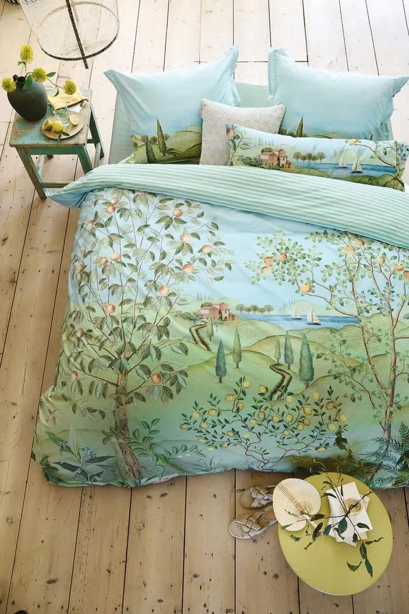 PIP Studio Sengetøj Sengetøj i Green, B140 x L220 cm, 2