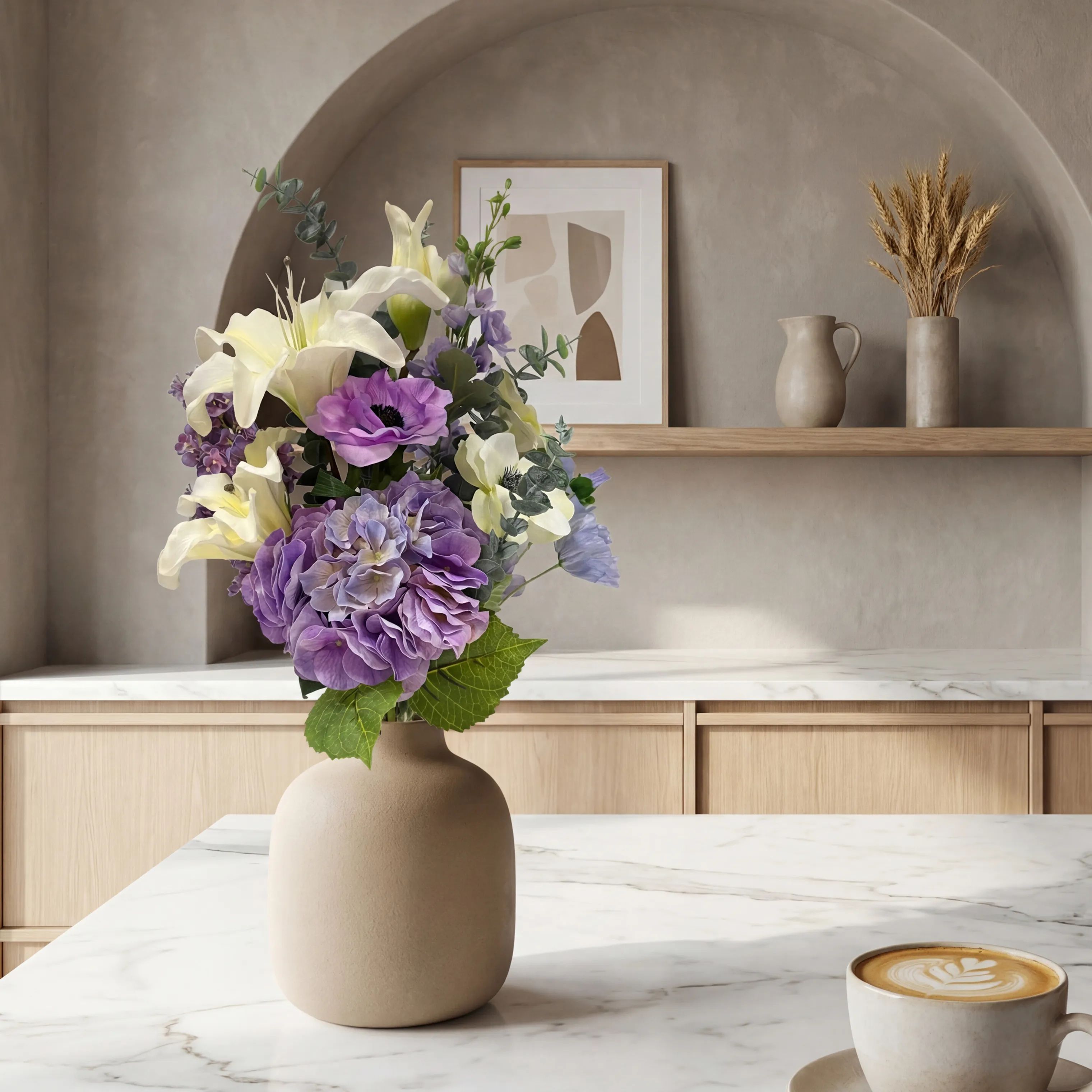 everbloom Kunstige blomster Kunstig Blomsterbuket i Freja, 5