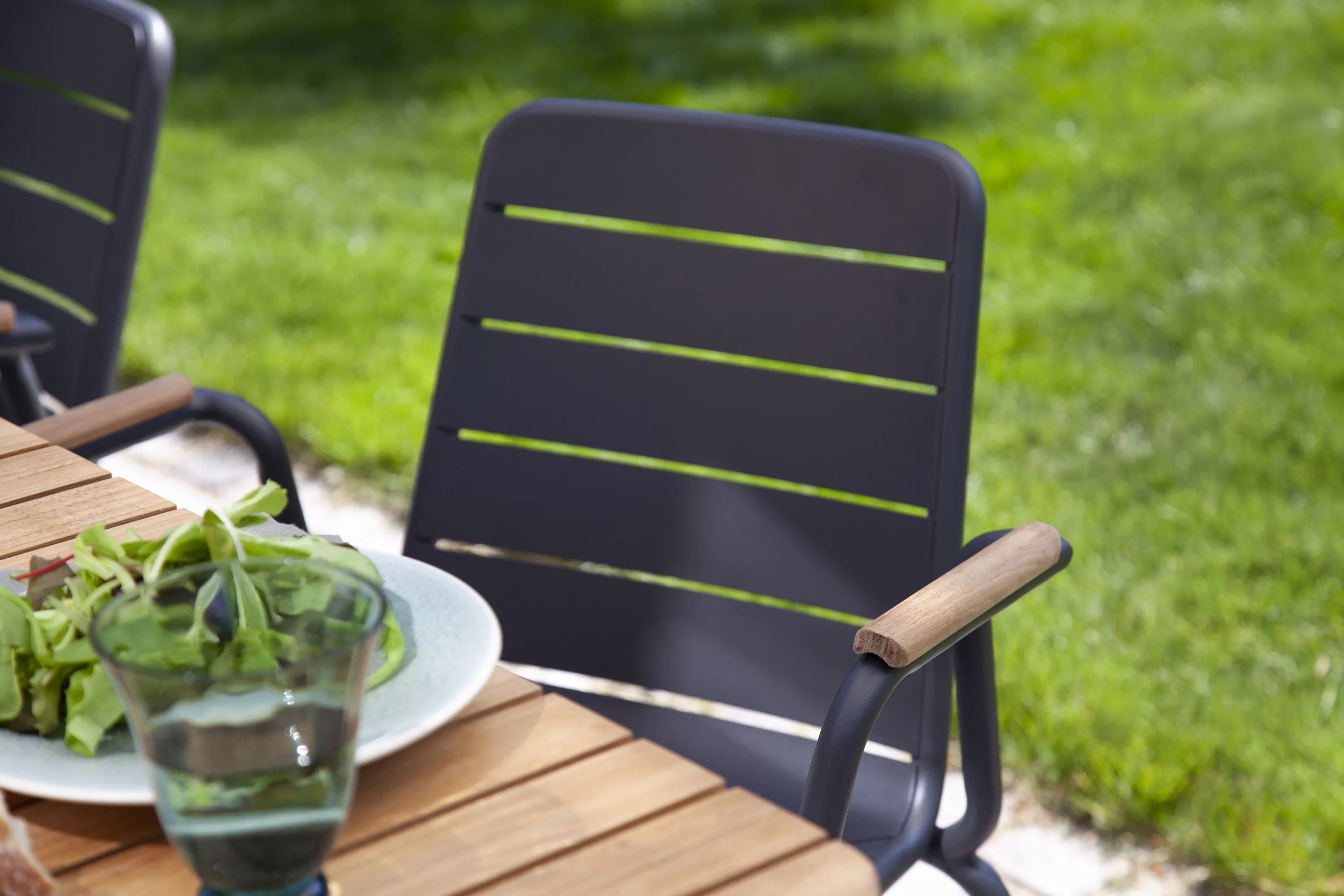 cinas Havespisestole Parc Havestol i Antracit/Teak, 2