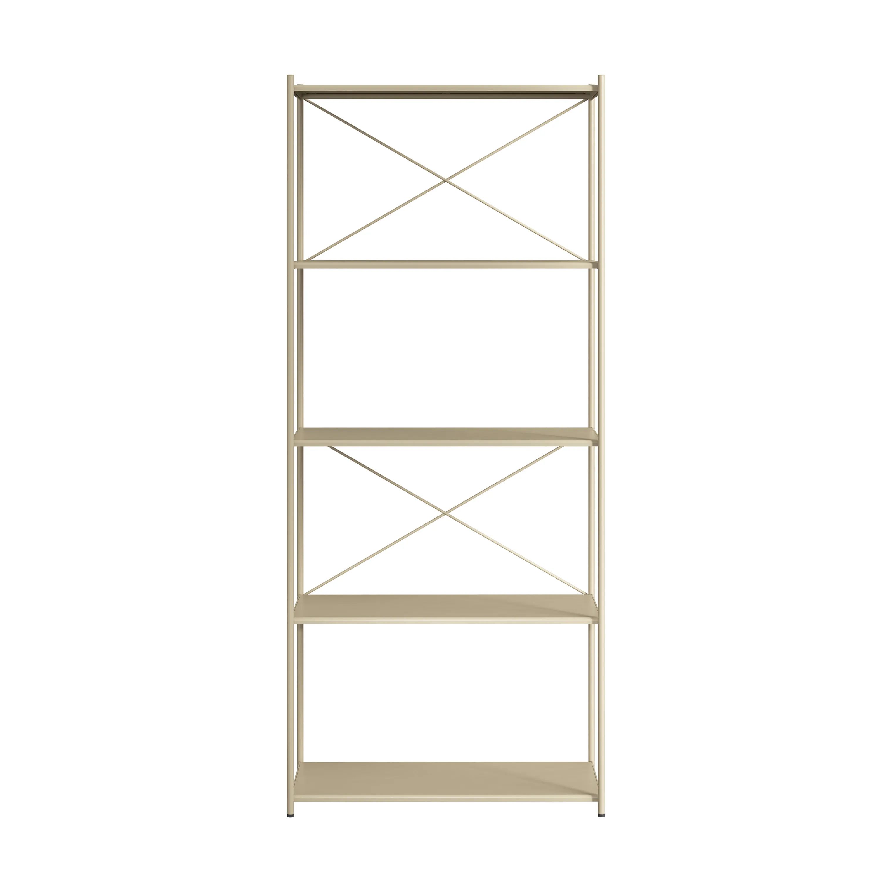 Novoform Reoler og tilbehør Arturo 5-Etagers reol i Desert Sand, 175 cm, 1