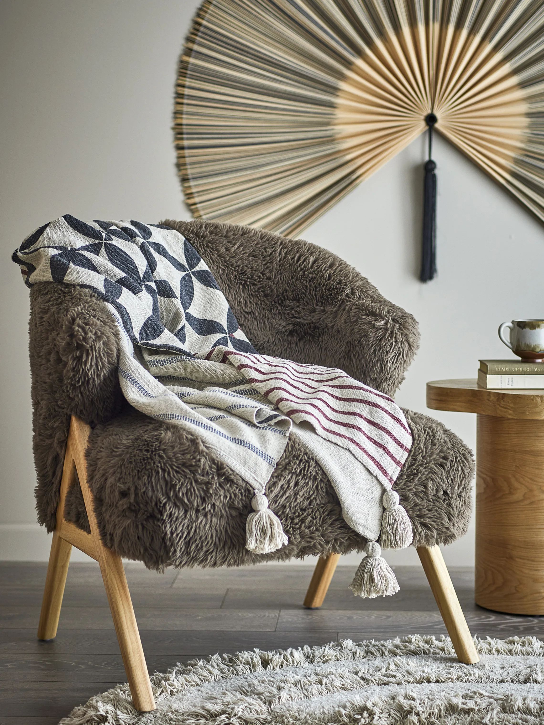 Bloomingville Plaider Forma Plaid i Natur, 2