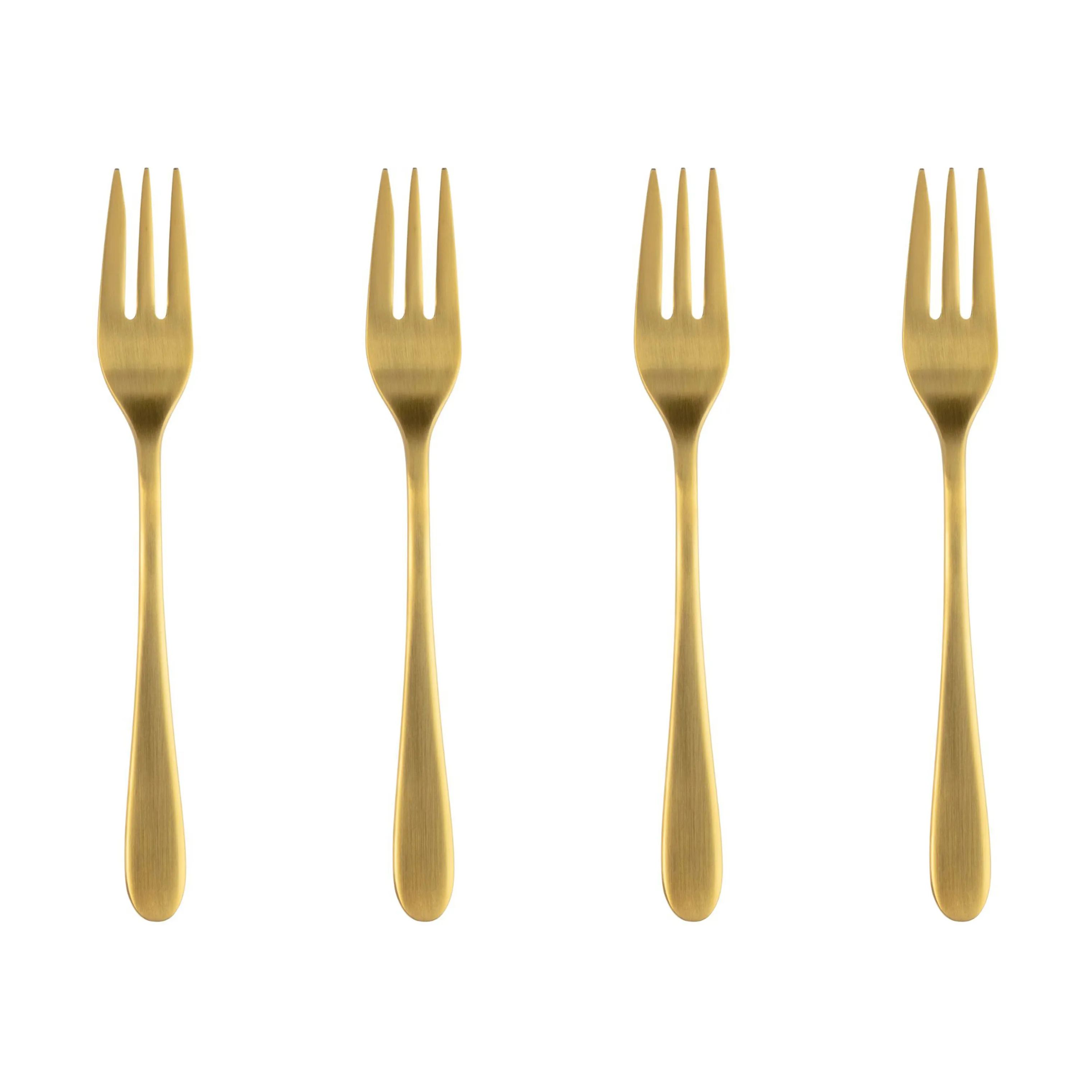 erik bagger a/s Kagegafler Encore Kagegaffel - 4 stk. i Mat guldfarvet, 4 stk., 1