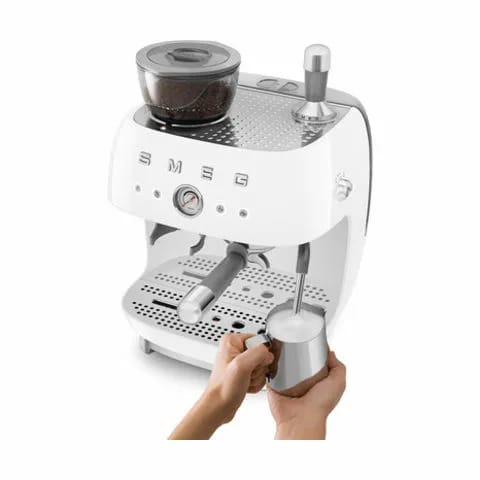 Smeg Espressomaskiner 50's Style Espressomaskine i hvid, 3