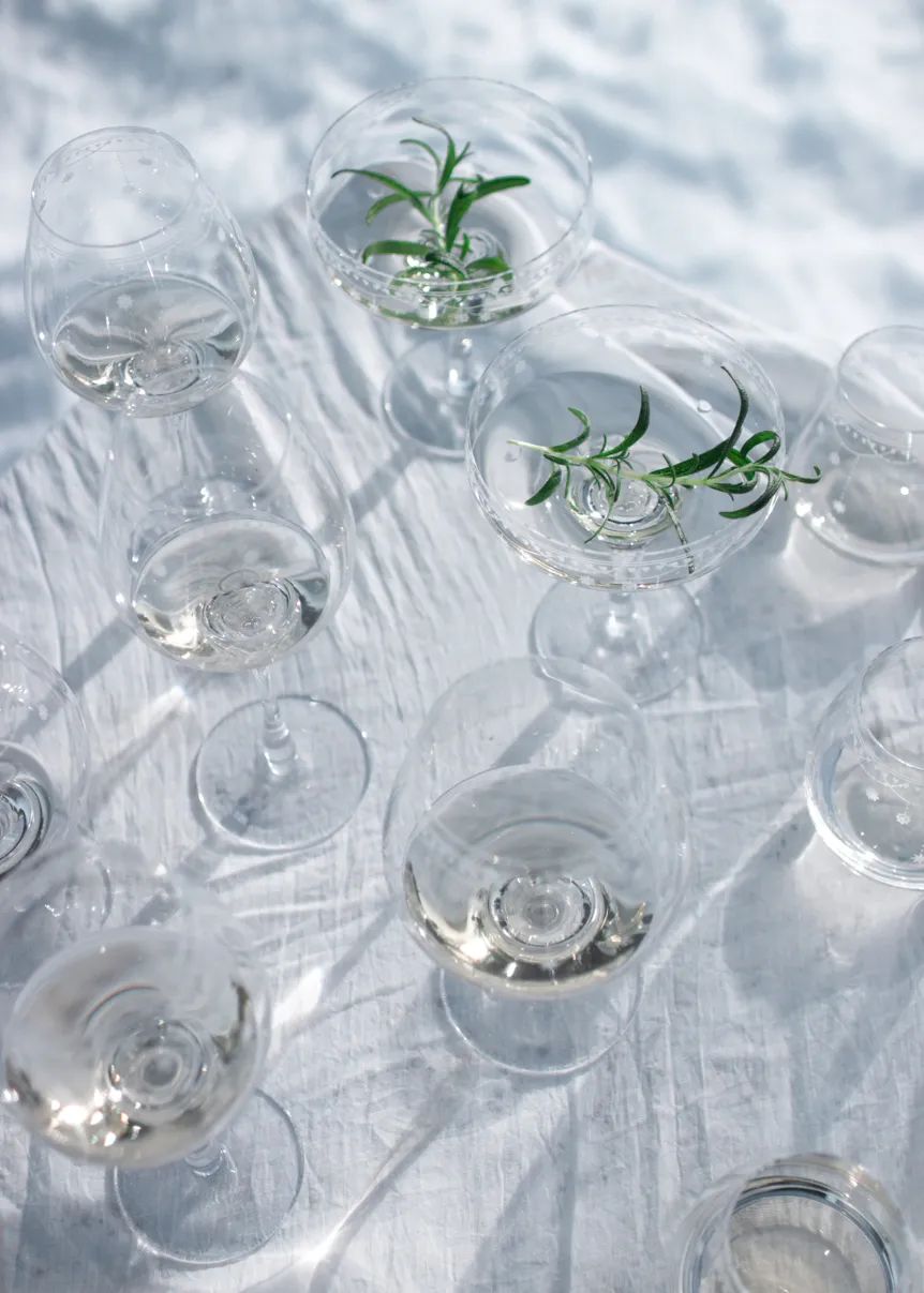 Wik & Walsøe Hvidvinsglas Julemorgen Hvidvinsglas i Klar, 3