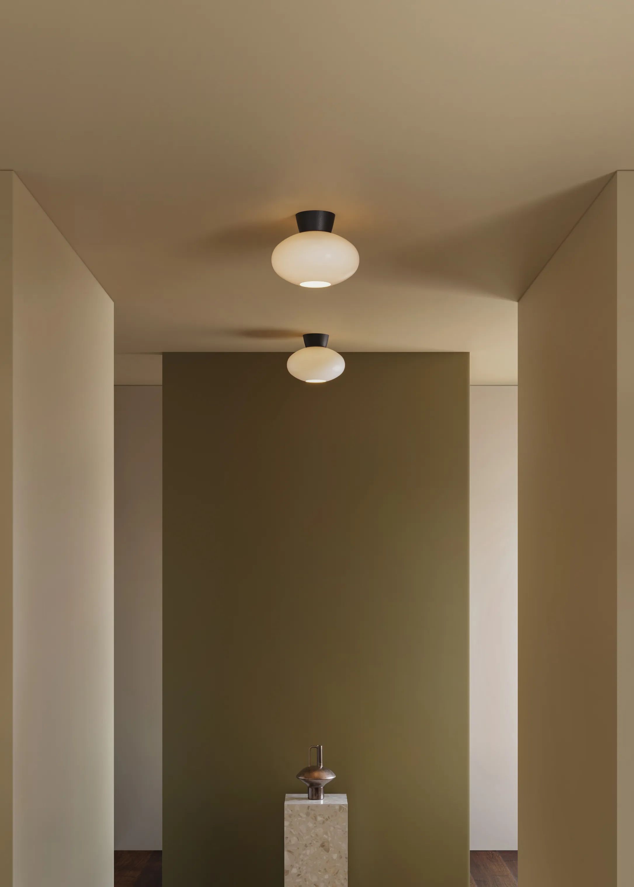 Belid Loftlamper Bullo Loftlampe i Black/opal, 27 cm, 2