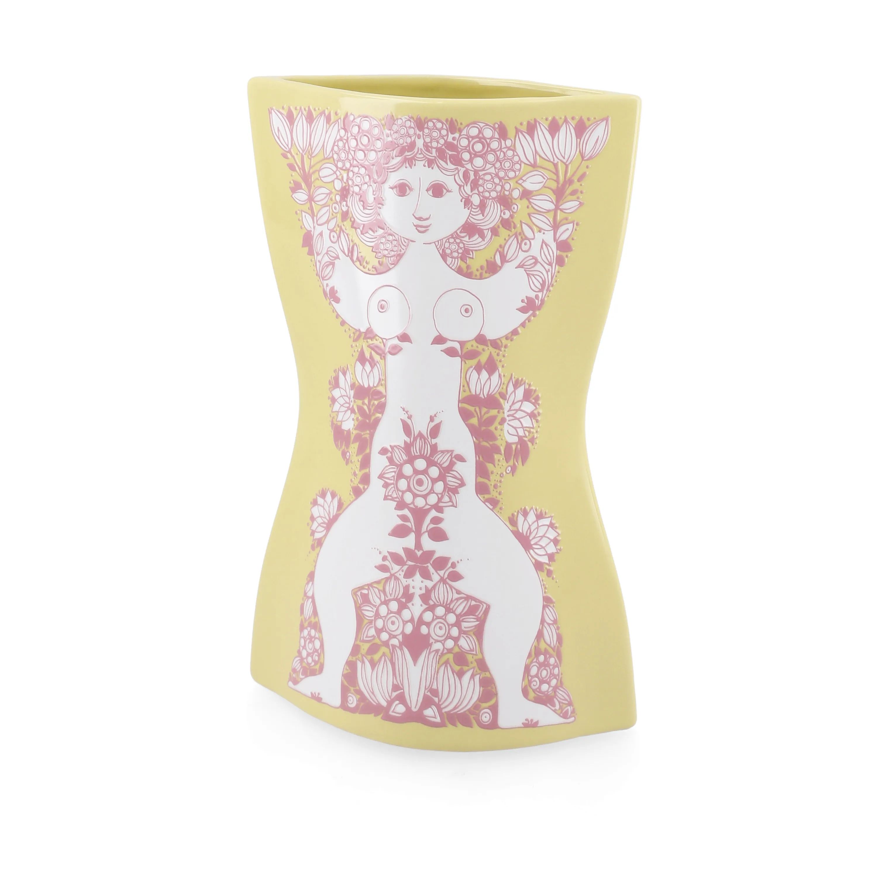 Bjørn Wiinblad Vaser Nina Vase i Gul/Pink, 8