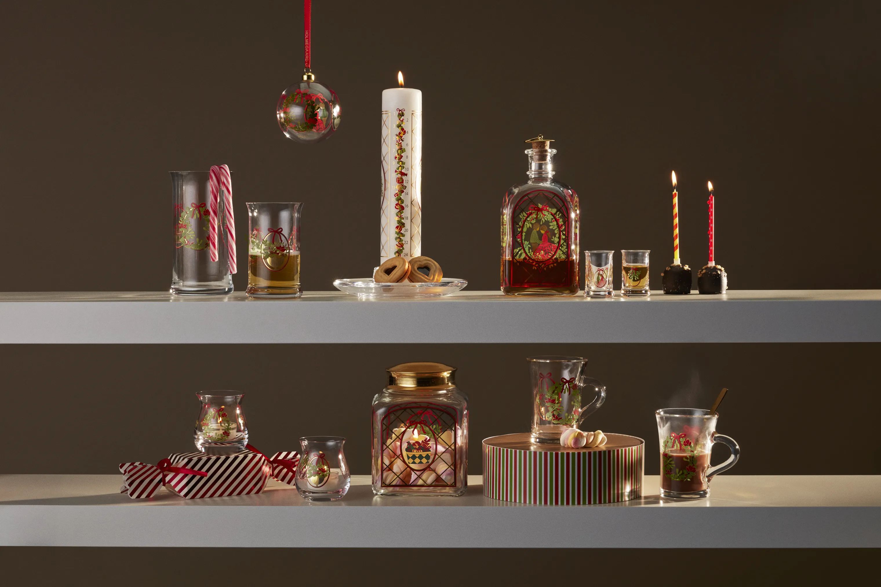 Holmegaard Jule- og adventsstager Christmas 2025 Julelyslygte - 2 stk. i Multi, 2