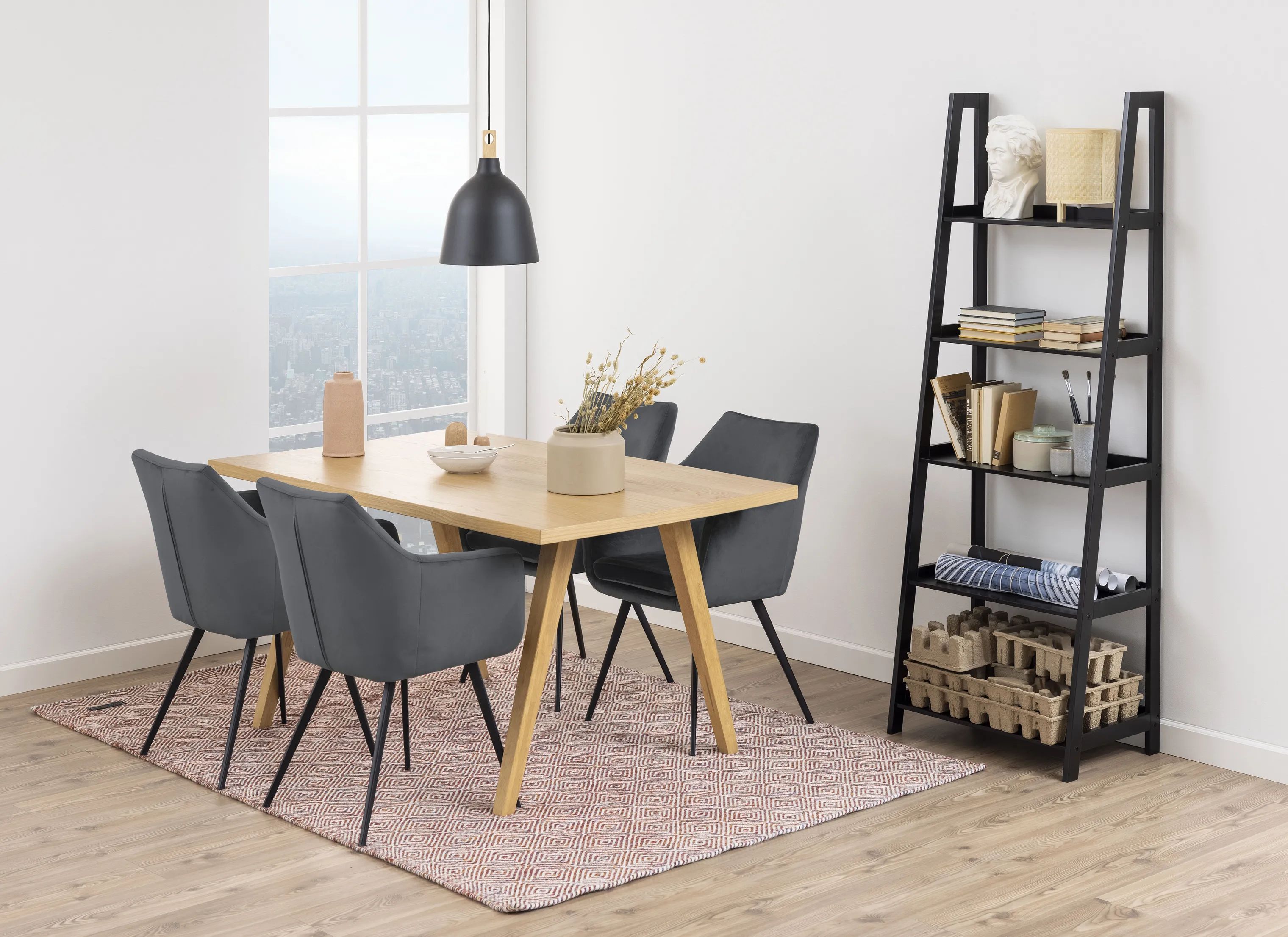 CASA Living Reoler og tilbehør Wally Reol i Sort, 180 cm, 2