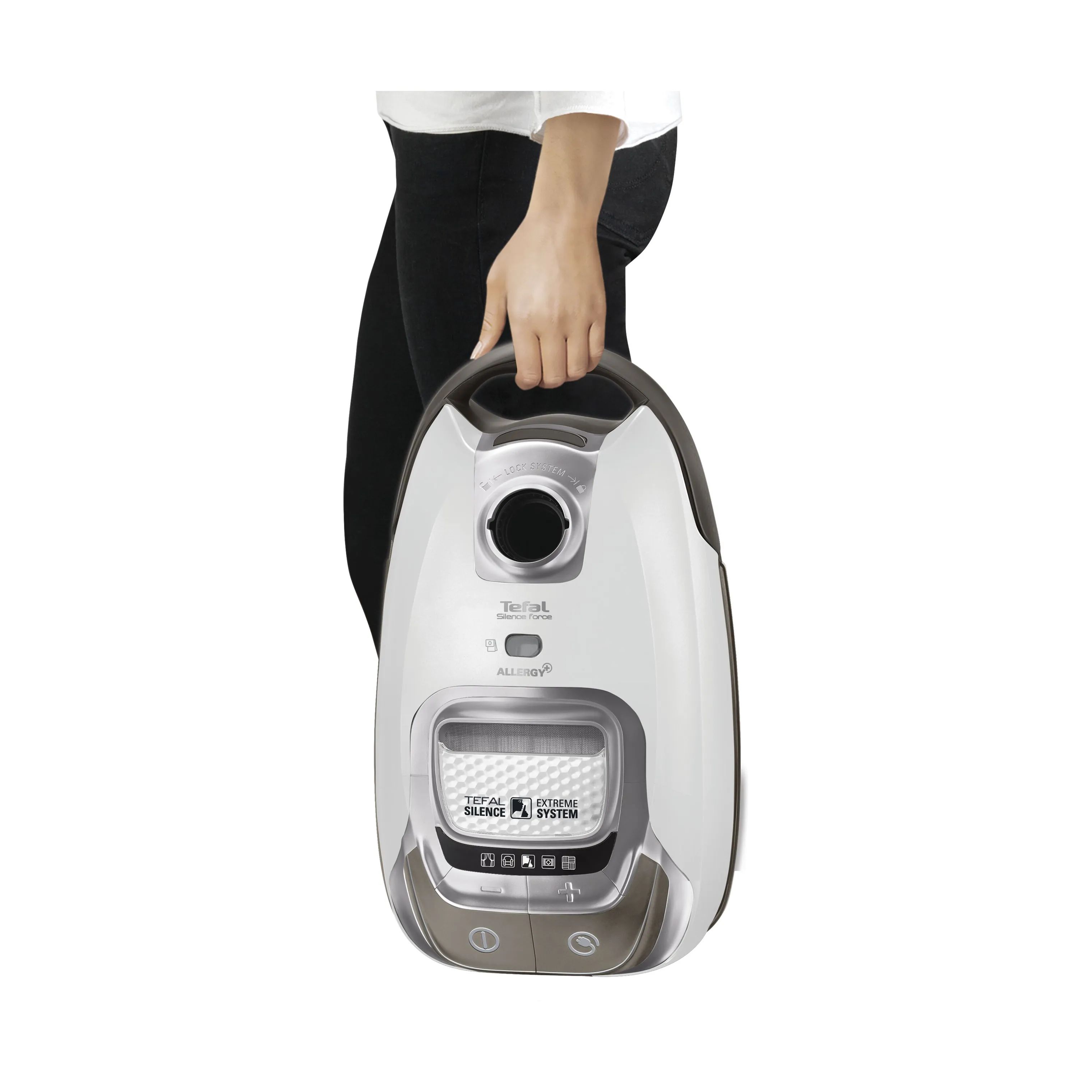 Tefal Støvsugere Silence Force Total Clean Animal Støvsuger i Hvid/sølv, 15