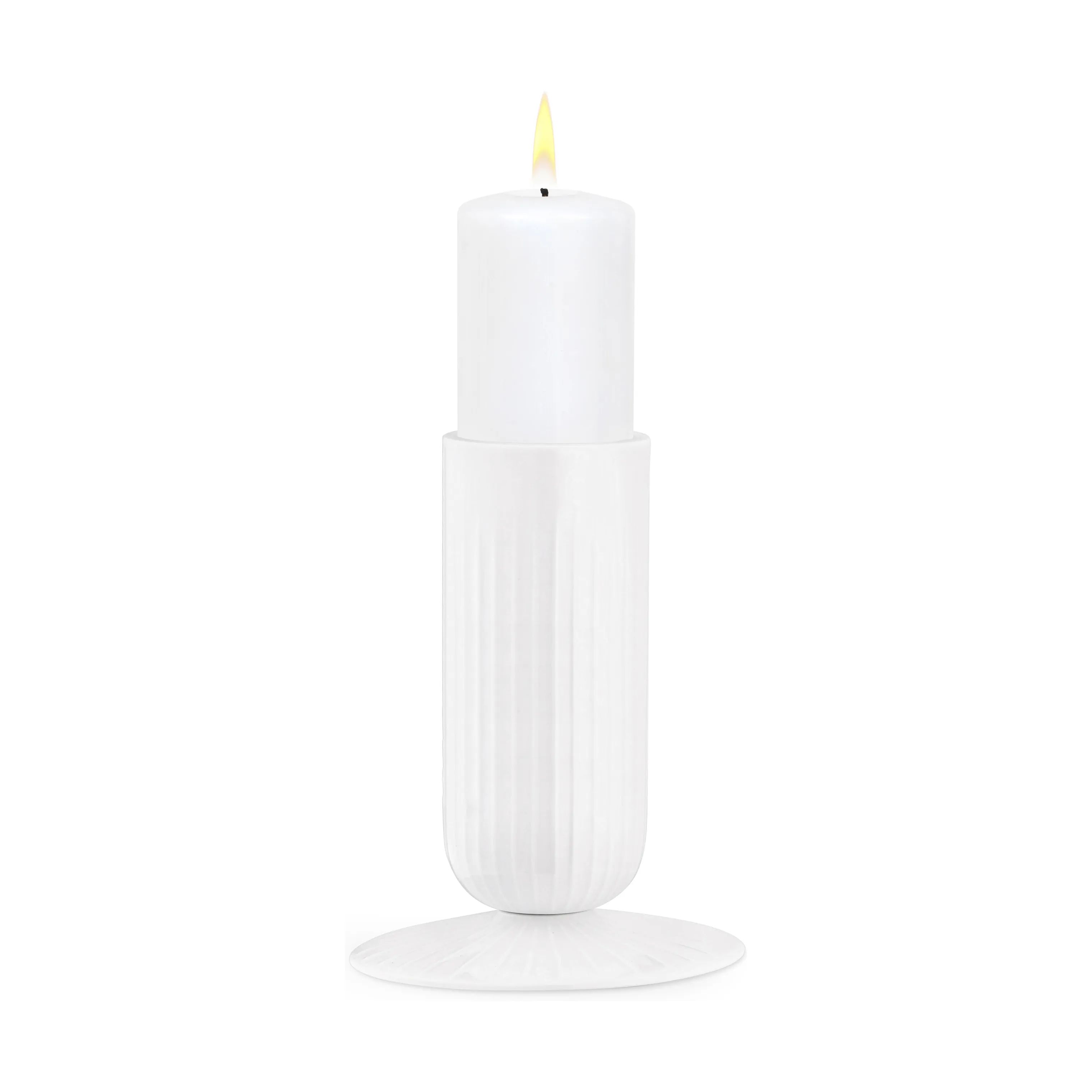 Kähler Bloklysestage Hammershøi Bloklysestage i Hvid, 14,5 cm, 4