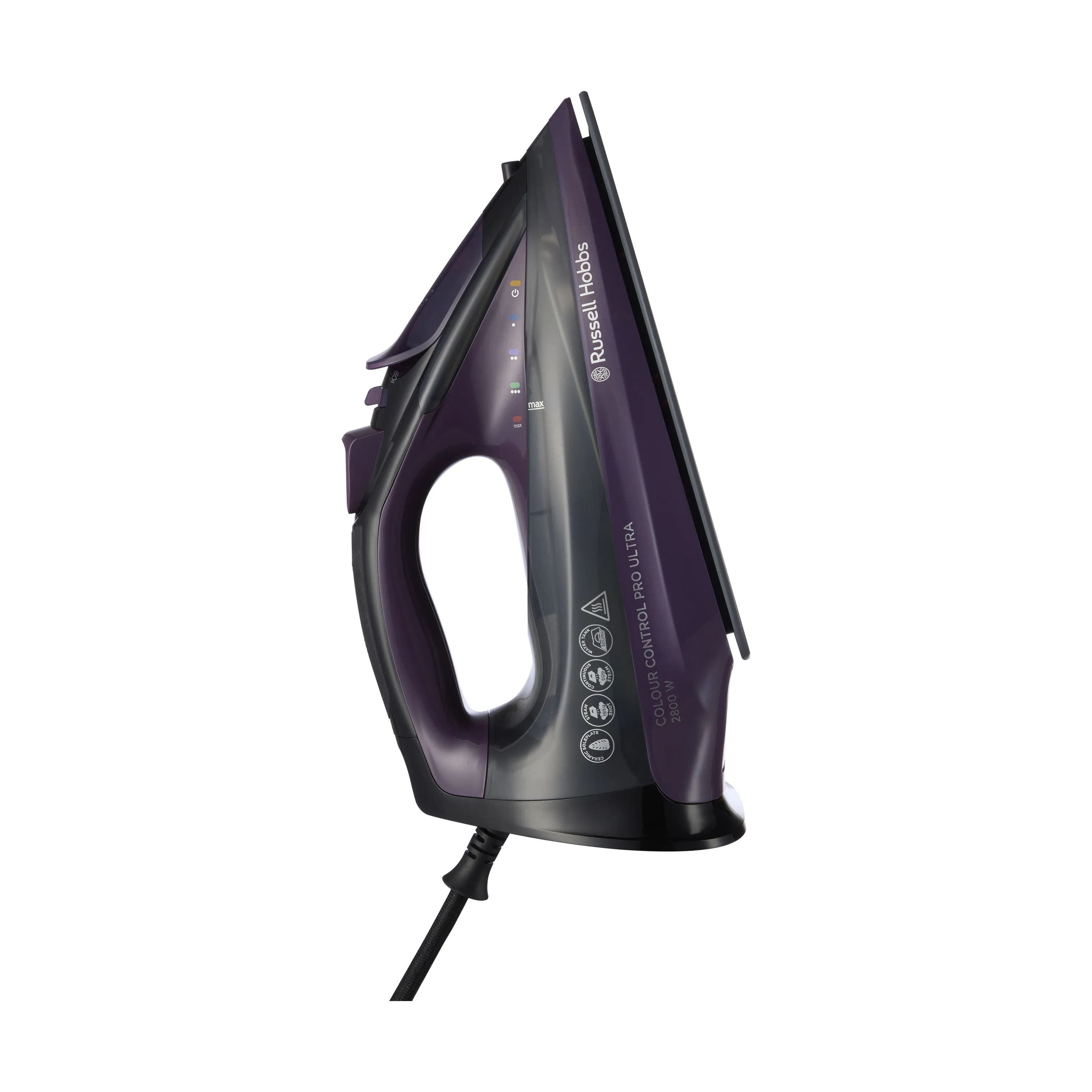 Russell Hobbs Strygejern Colour Control Pro Ultra Strygejern i Lilla/Sort, 7