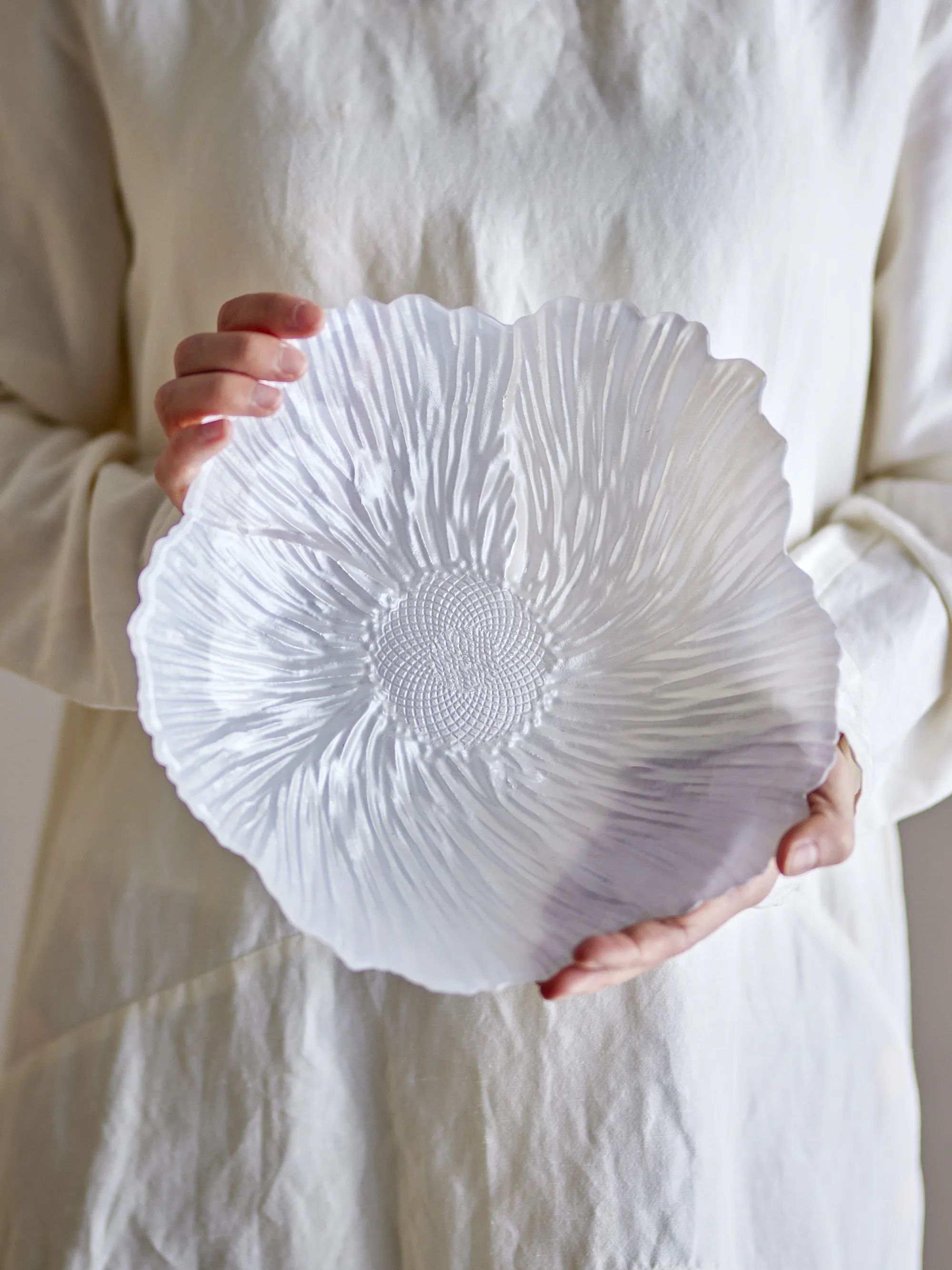 Bloomingville Serveringsskåle Iani Skål i White, 2