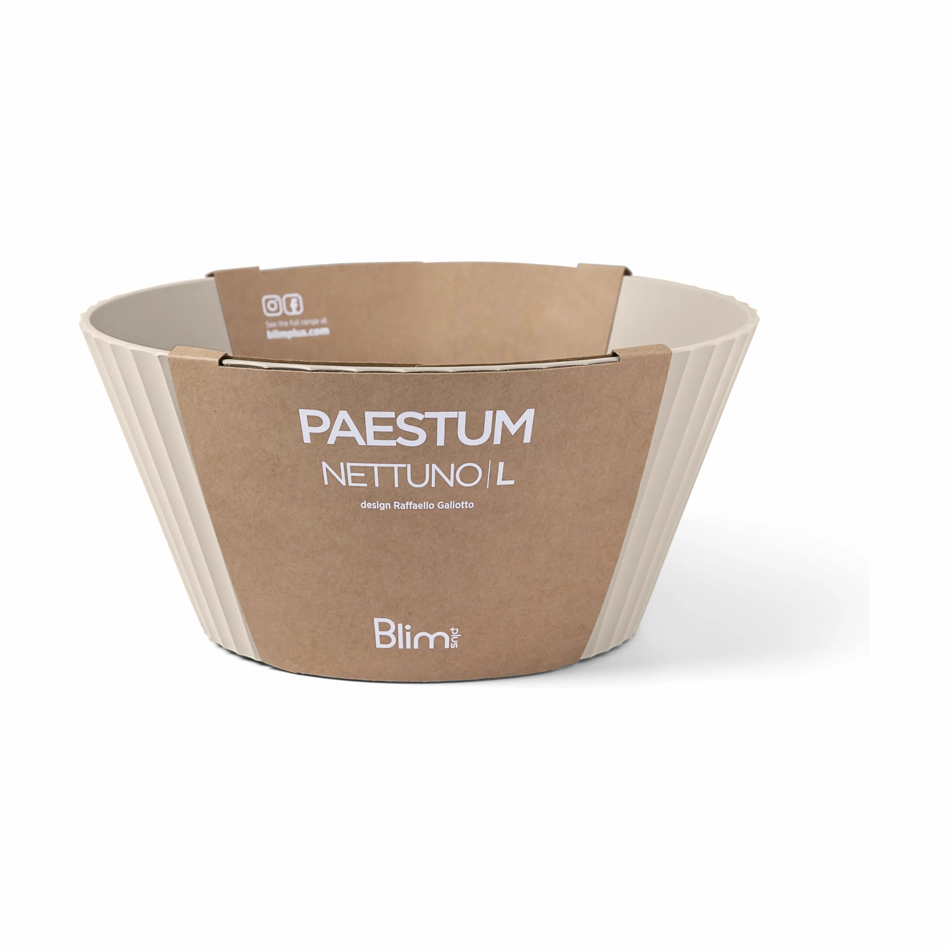 Blimplus Serveringsskåle Ciotola Nettuno Skål i Moka grey, 25 cm, 2