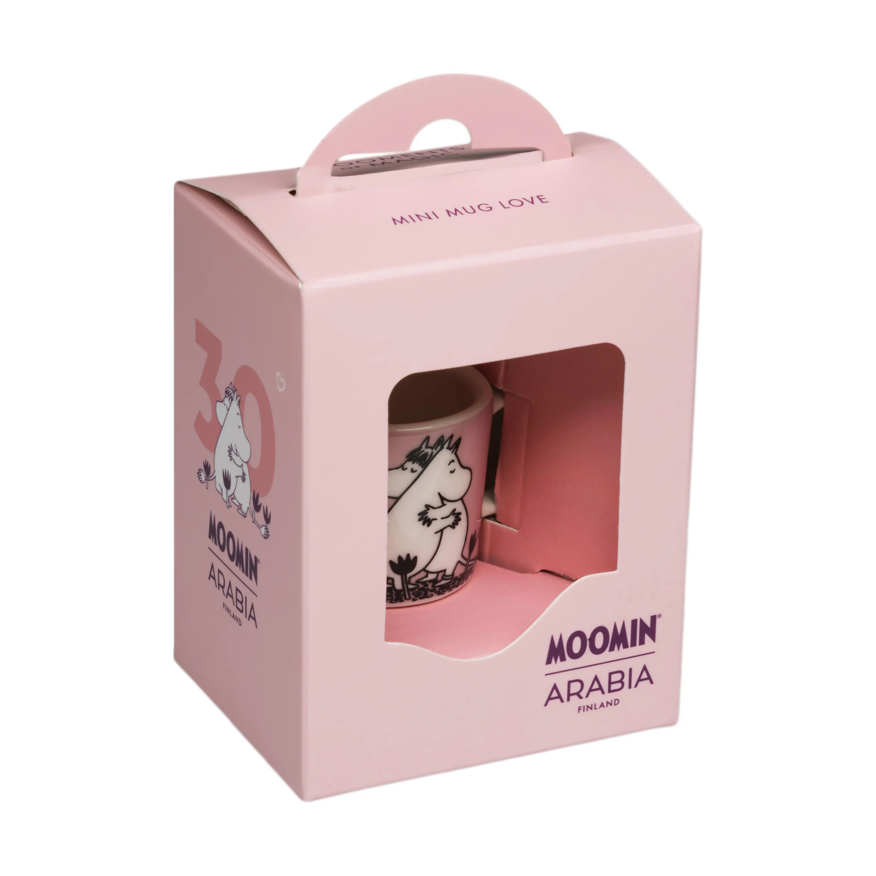 Moomin Arabia Krus og kopper med hank Love Kærlighed Mini Krus i Lyserød, 5