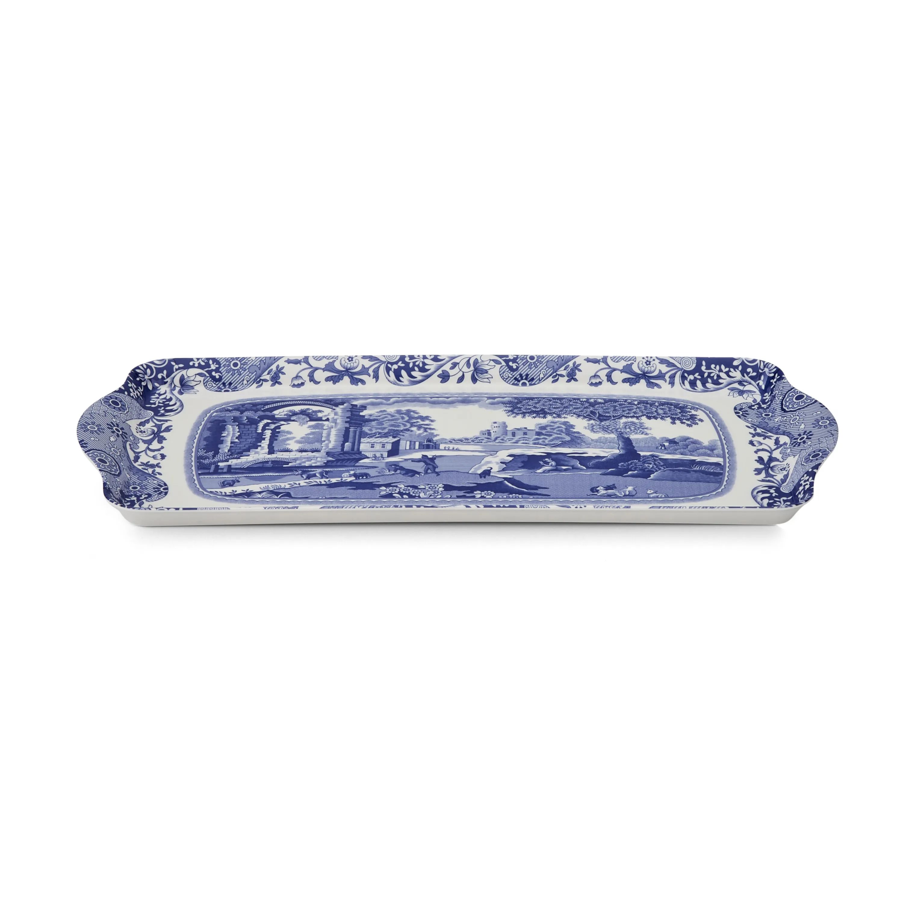 Pimpernel Bakker Blue Italian Serveringsbakke i Blå/Hvid, 4