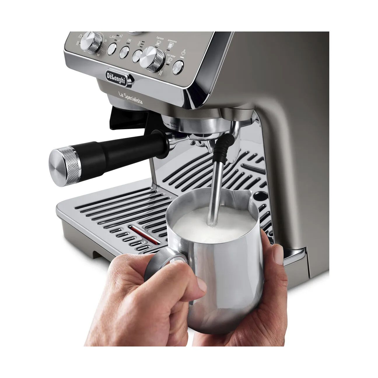 DeLonghi Espressomaskiner Arte Evo Espressomaskine i Titanium, 5