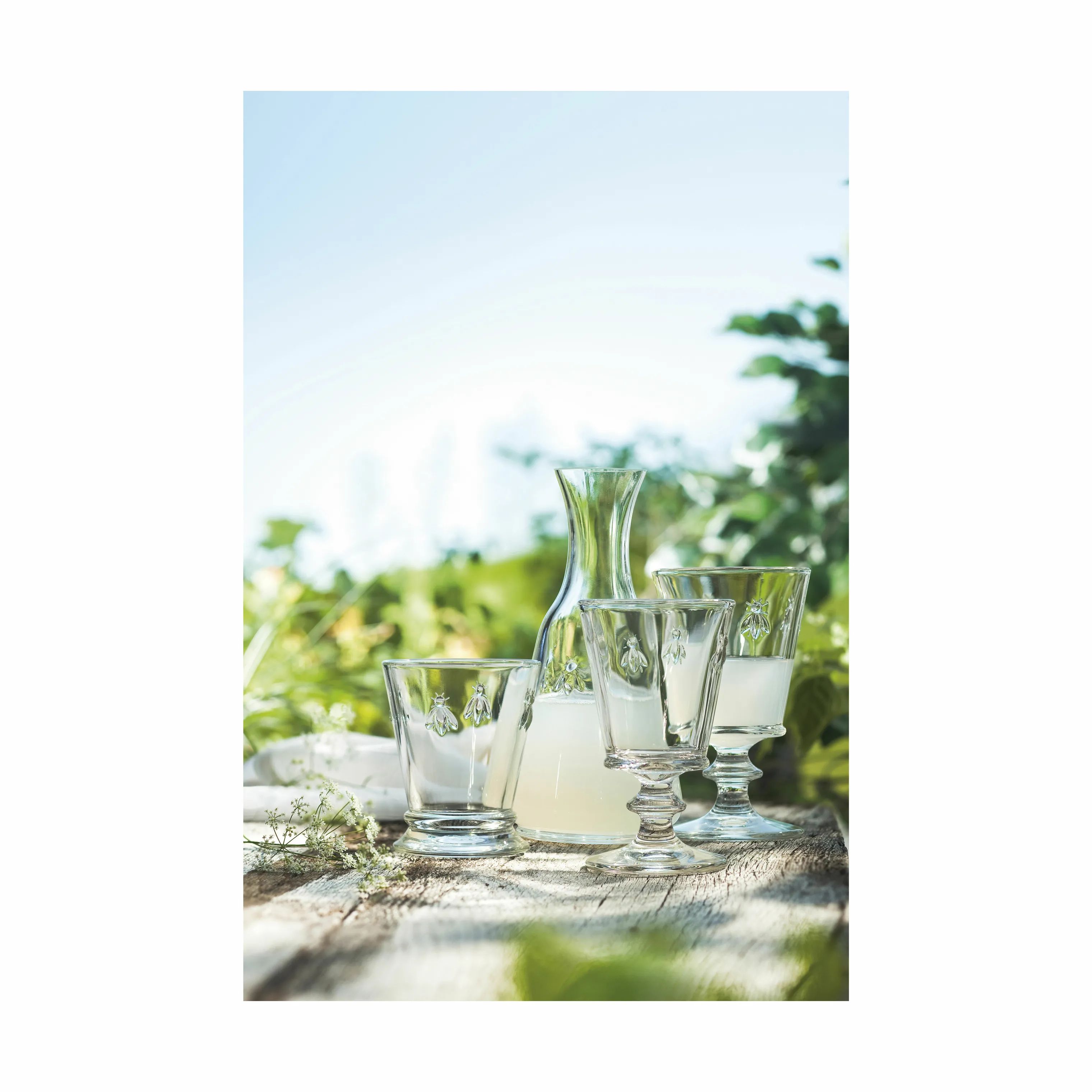 La Rochère Vandglas Abeille Abielle Vandglas - 6 stk. i 26 cl - Klar - Bier, 2
