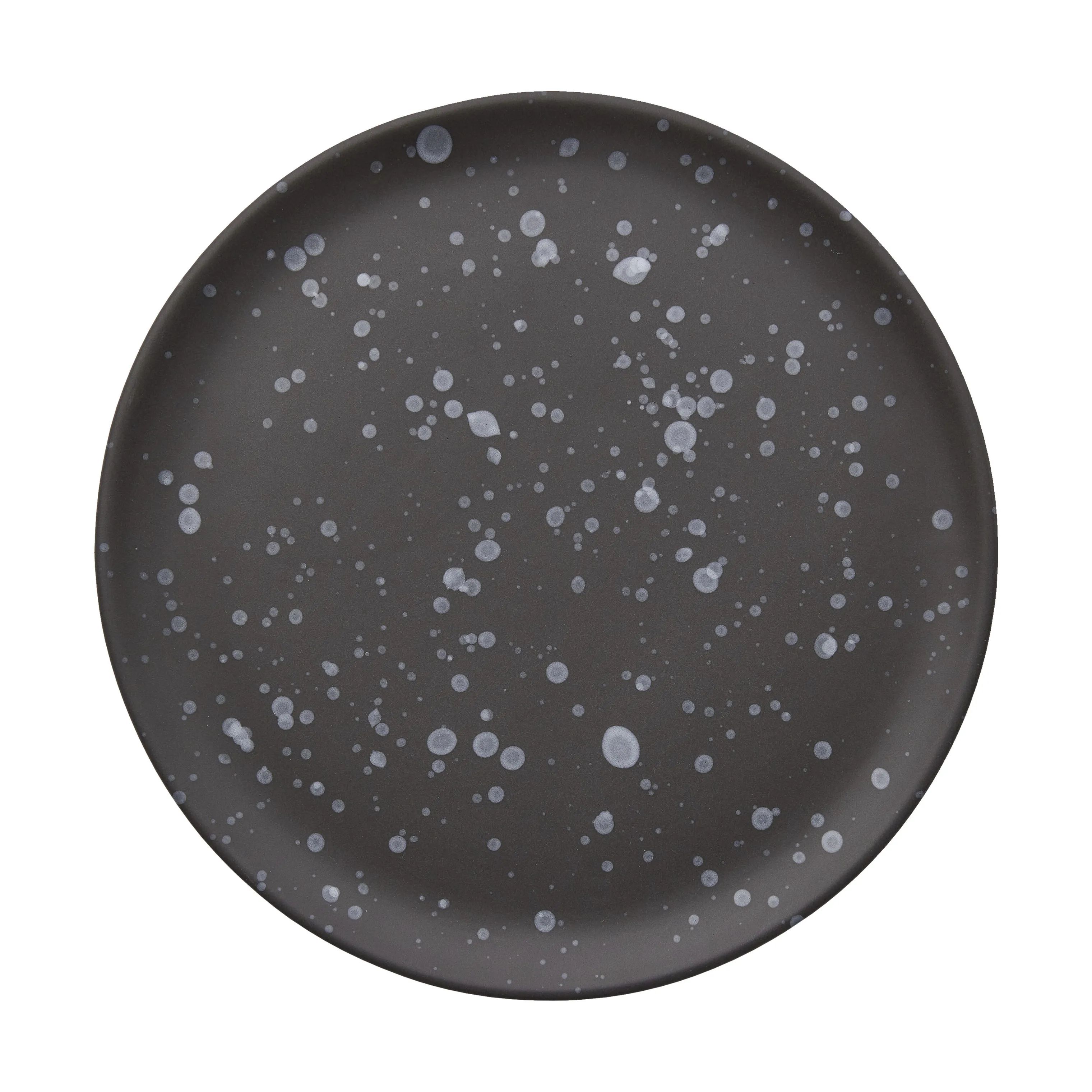 RAW by Aida Middagstallerkener Steaktallerken - Ø 28 cm - Stentøj - Sortspotted i Sort spotted, 1