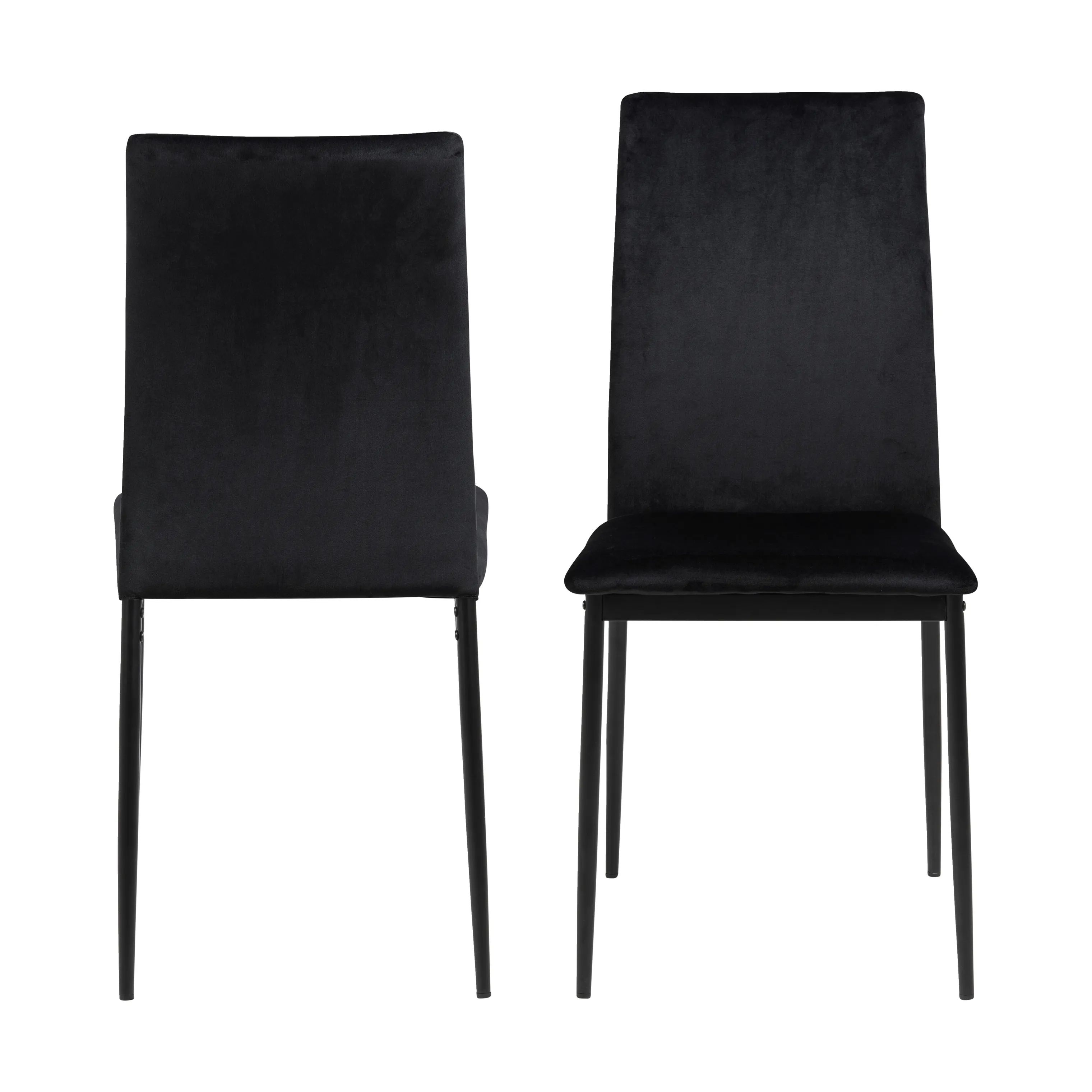 CASA Living Spisebordsstole Demina Spisebordsstol - 4 stk i Sort/mat sort, 6