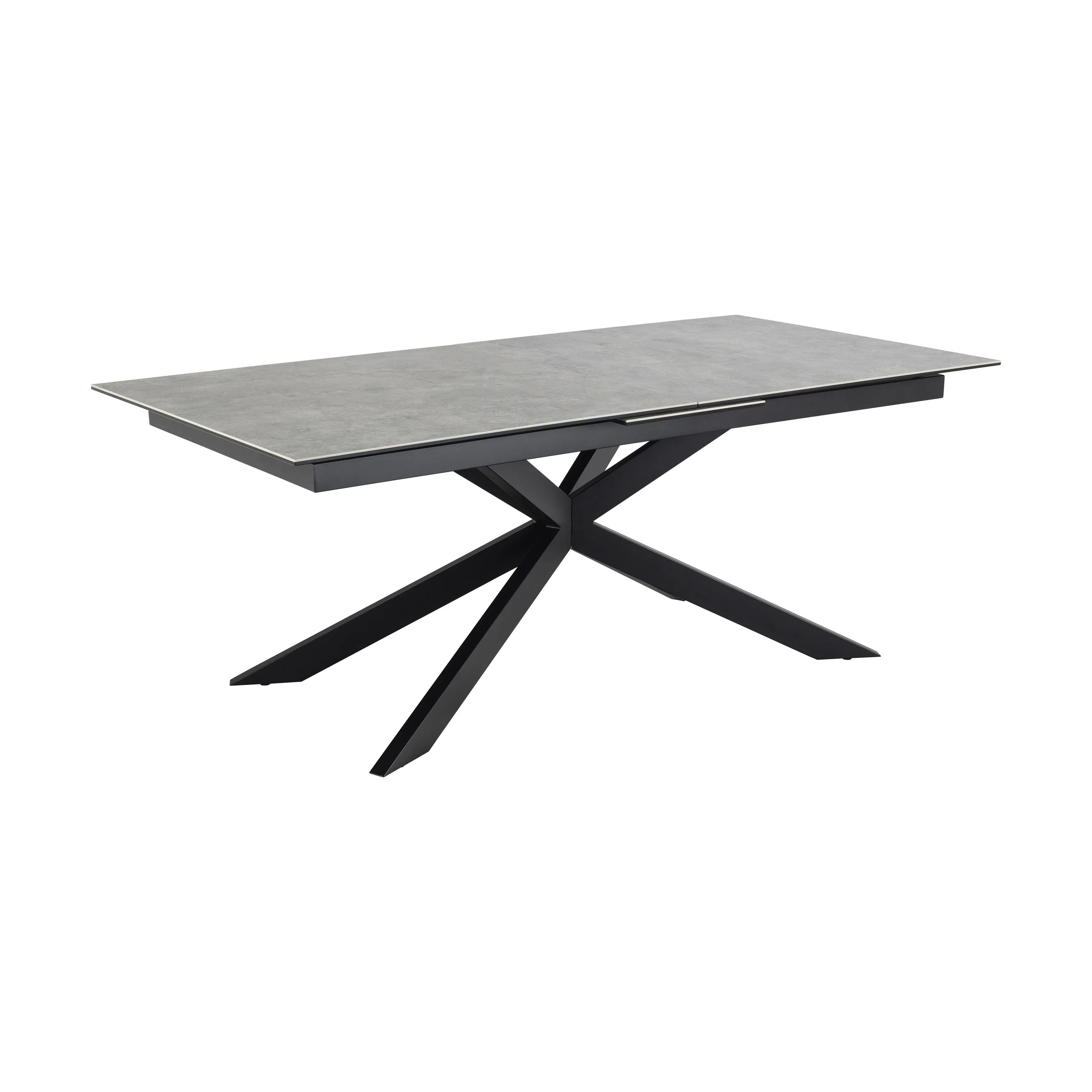 CASA Living Spiseborde Irwine Spisebord i Grå, H76 x B240 x L100 cm, 4