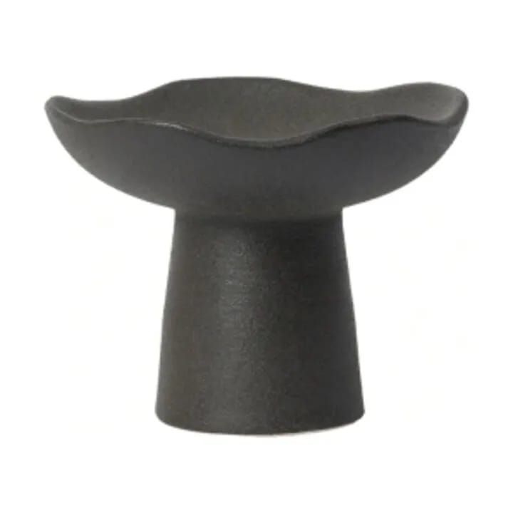 Broste Copenhagen Bloklysestage Momo Lysestage i Sort, 12 cm, 1