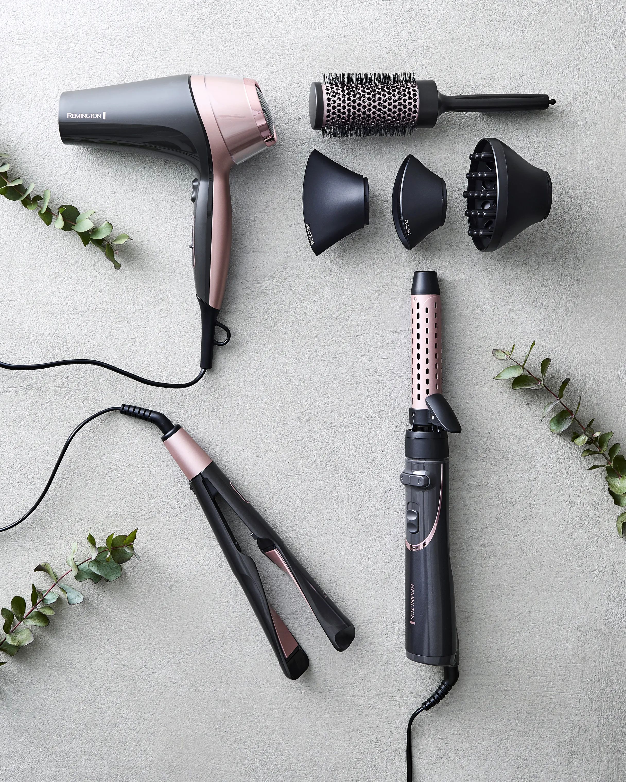 Remington Krøllejern Curl Confidence 2-i-1 Glatte- og krøllejern i Sort/Lyserød, 3
