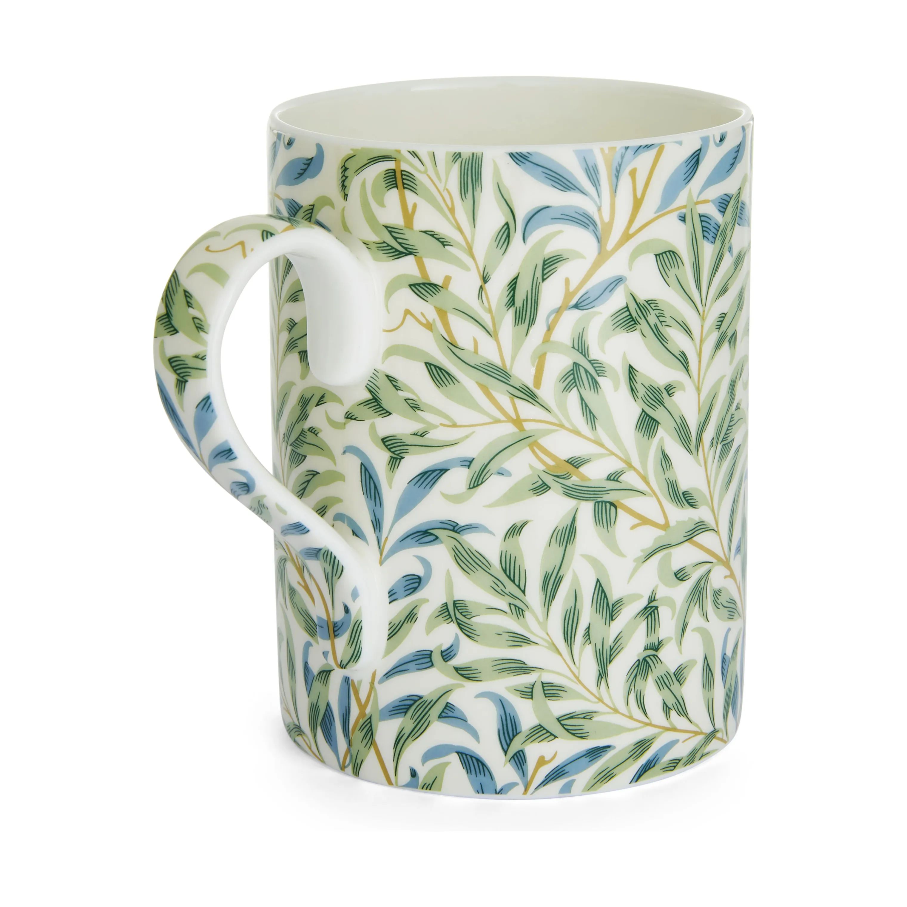 Spode Krus og kopper med hank Morris & Co Krus i Hvid/Grøn/Blå, 3