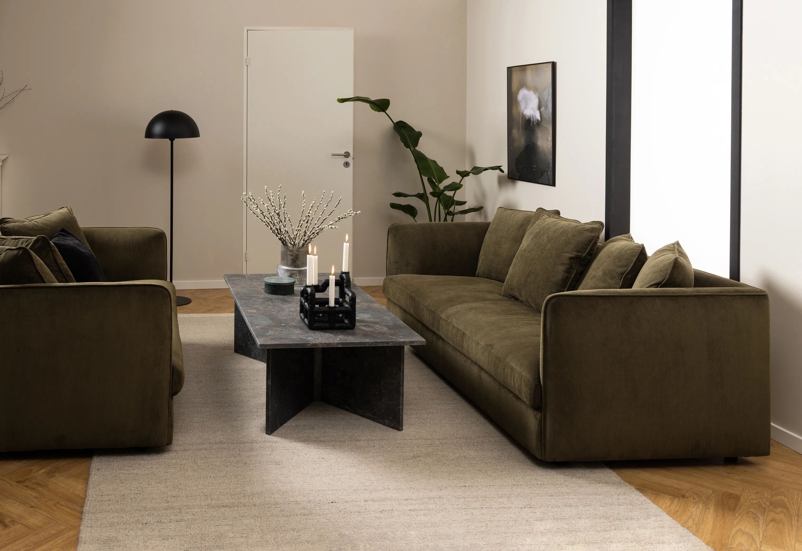 CASA Living Sofaborde Vega Rectangular Sofabord i Brun Marron, B140 x L70 cm, 3