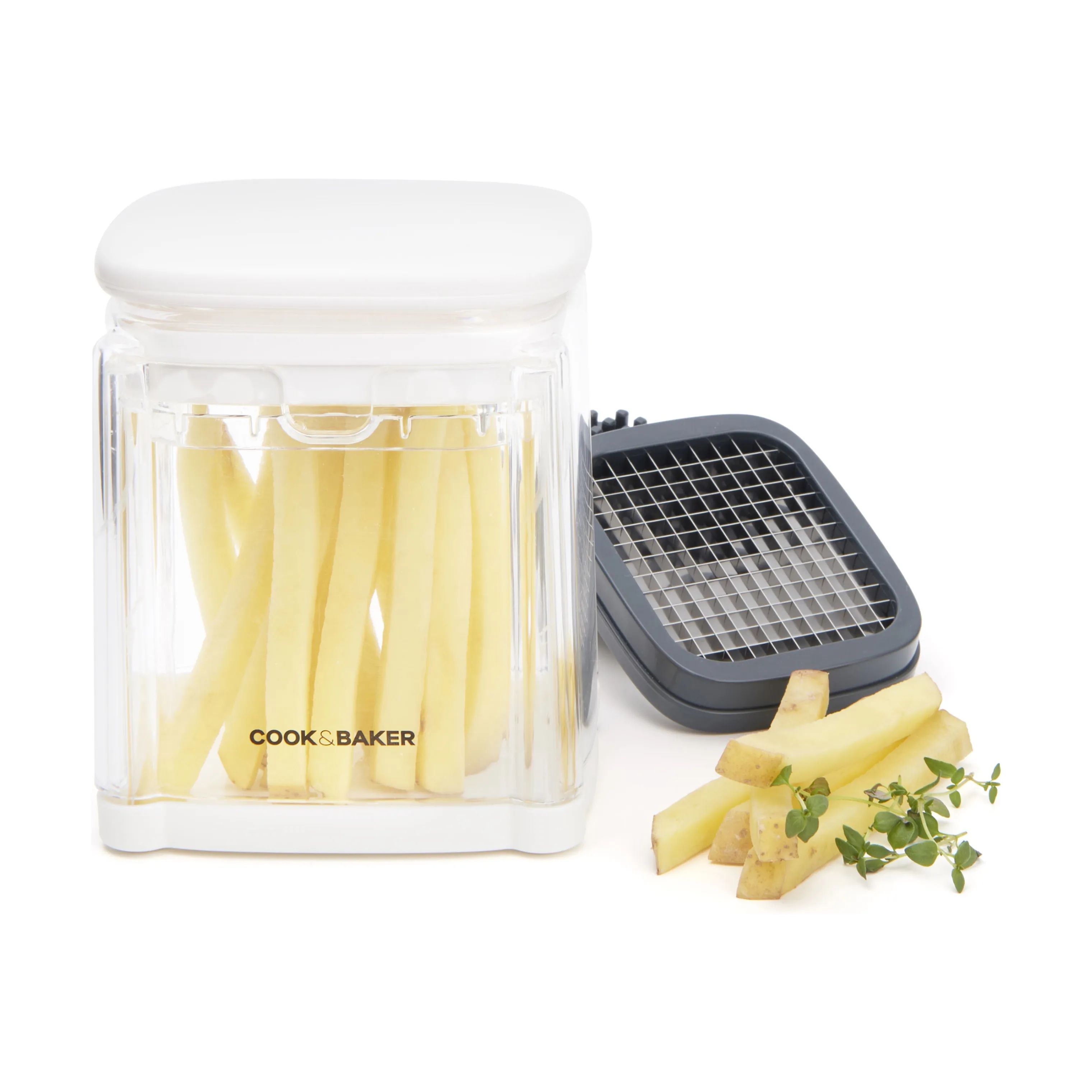 Cook & Baker Øvrigt køkkengrej Pommes Frites Hakker i hvid, grå, 5