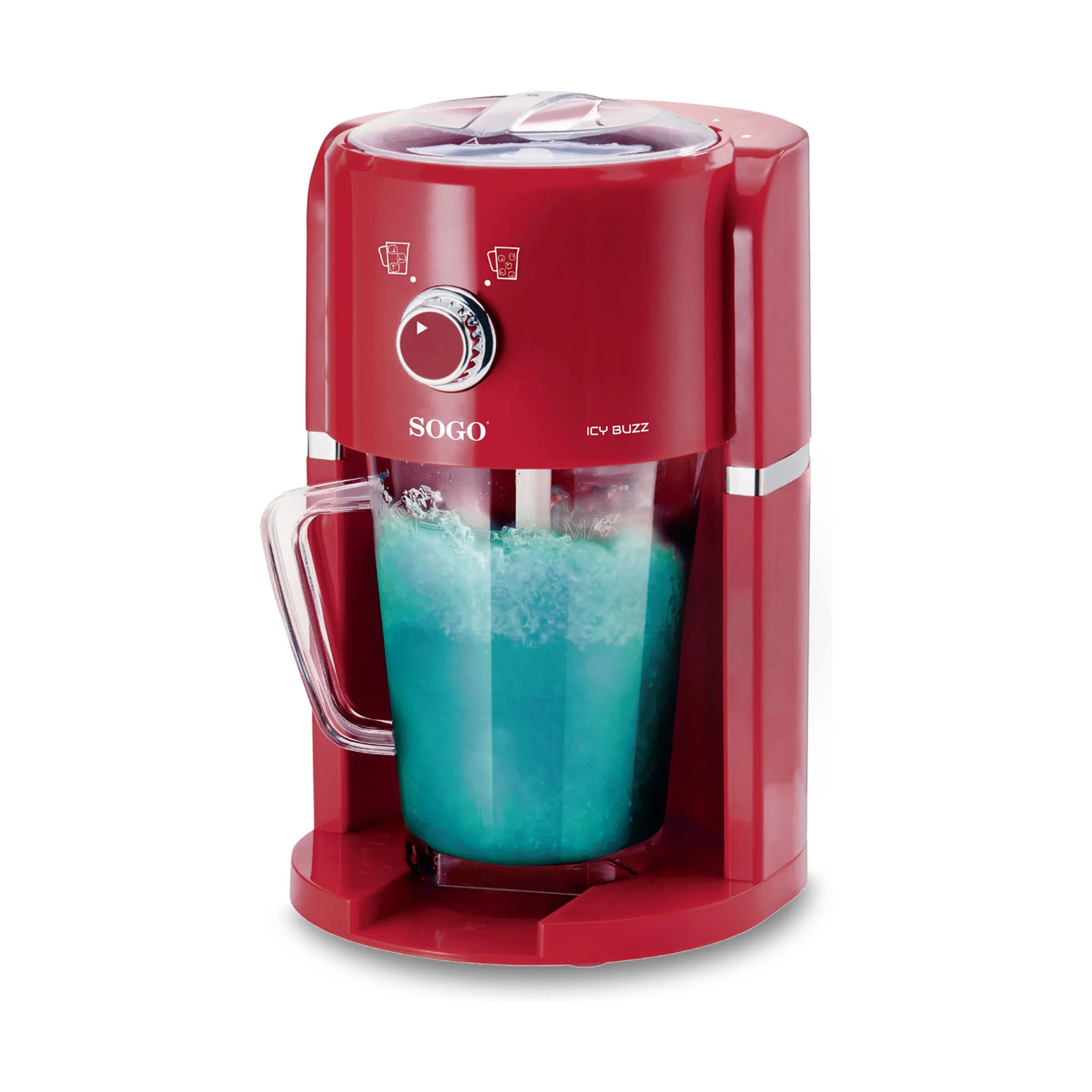 Sogo Ismaskiner Slush-ice Maskine i rød/hvid, 2