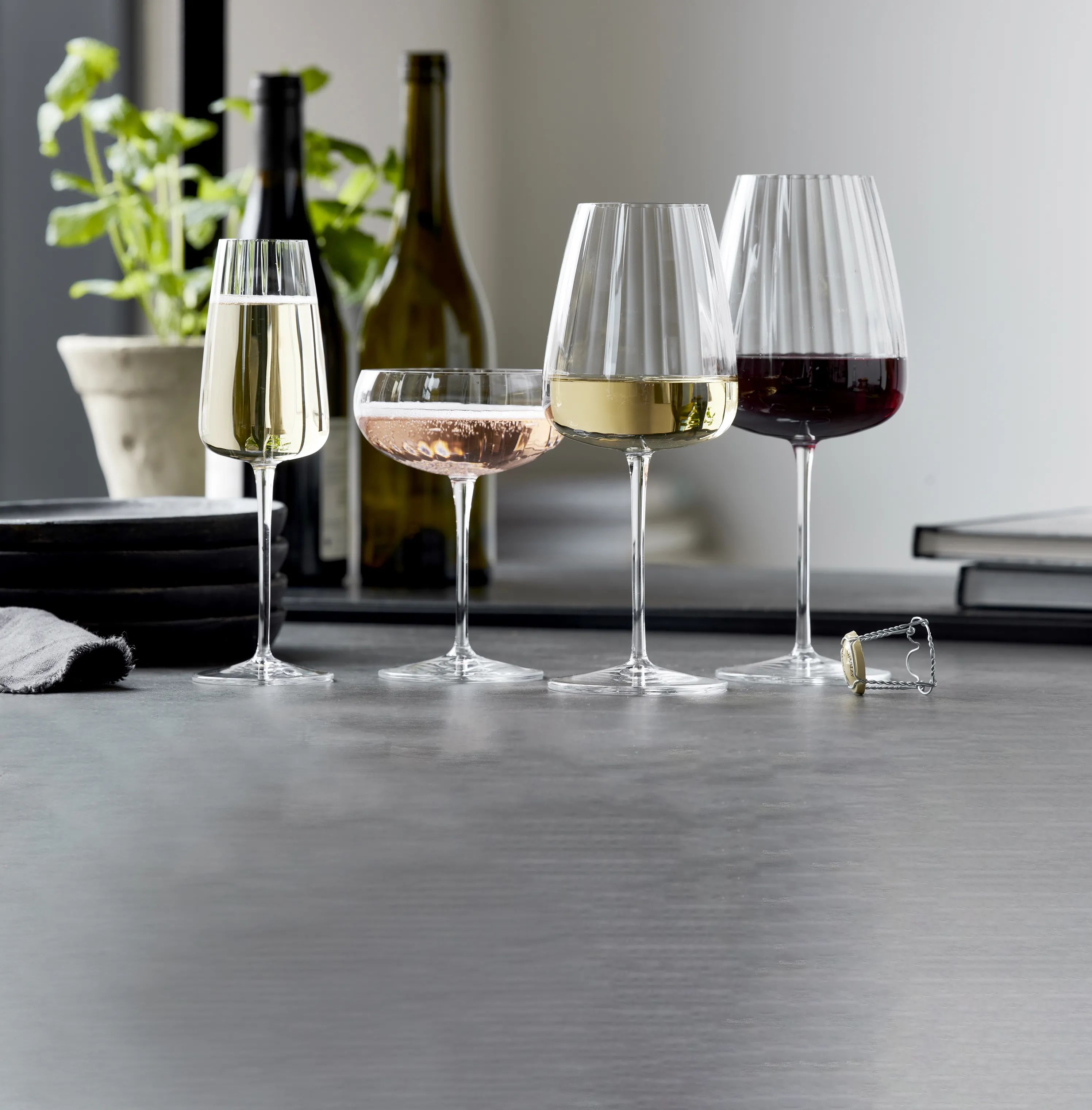Luigi Bormioli Champagneglas Optica Champagneskål - 4 stk. i Klar, 30 cl, 3
