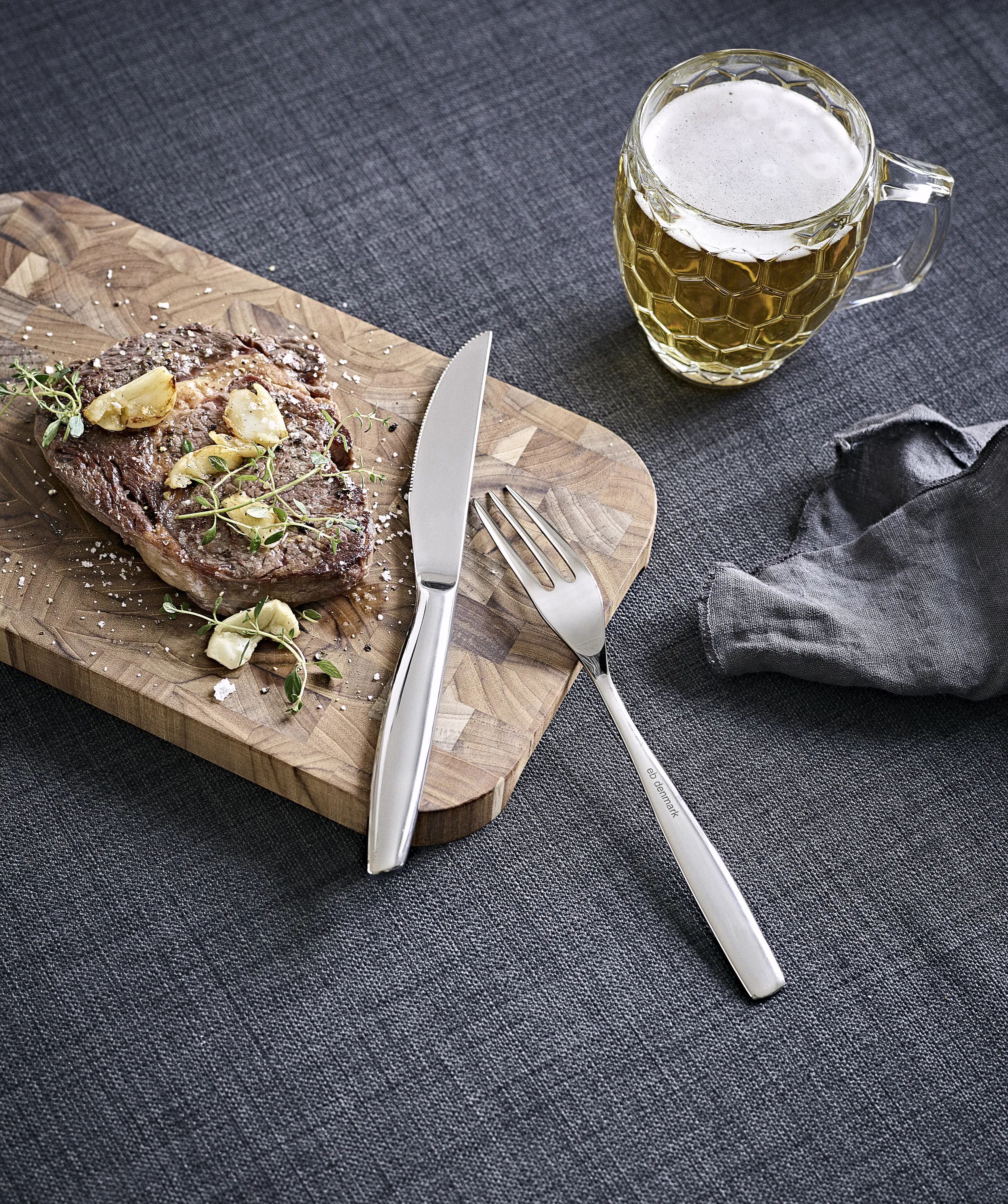 erik bagger a/s Bestiksæt Encore Steakbestik - 12 dele i Blank/Stål, 12 stk., 2