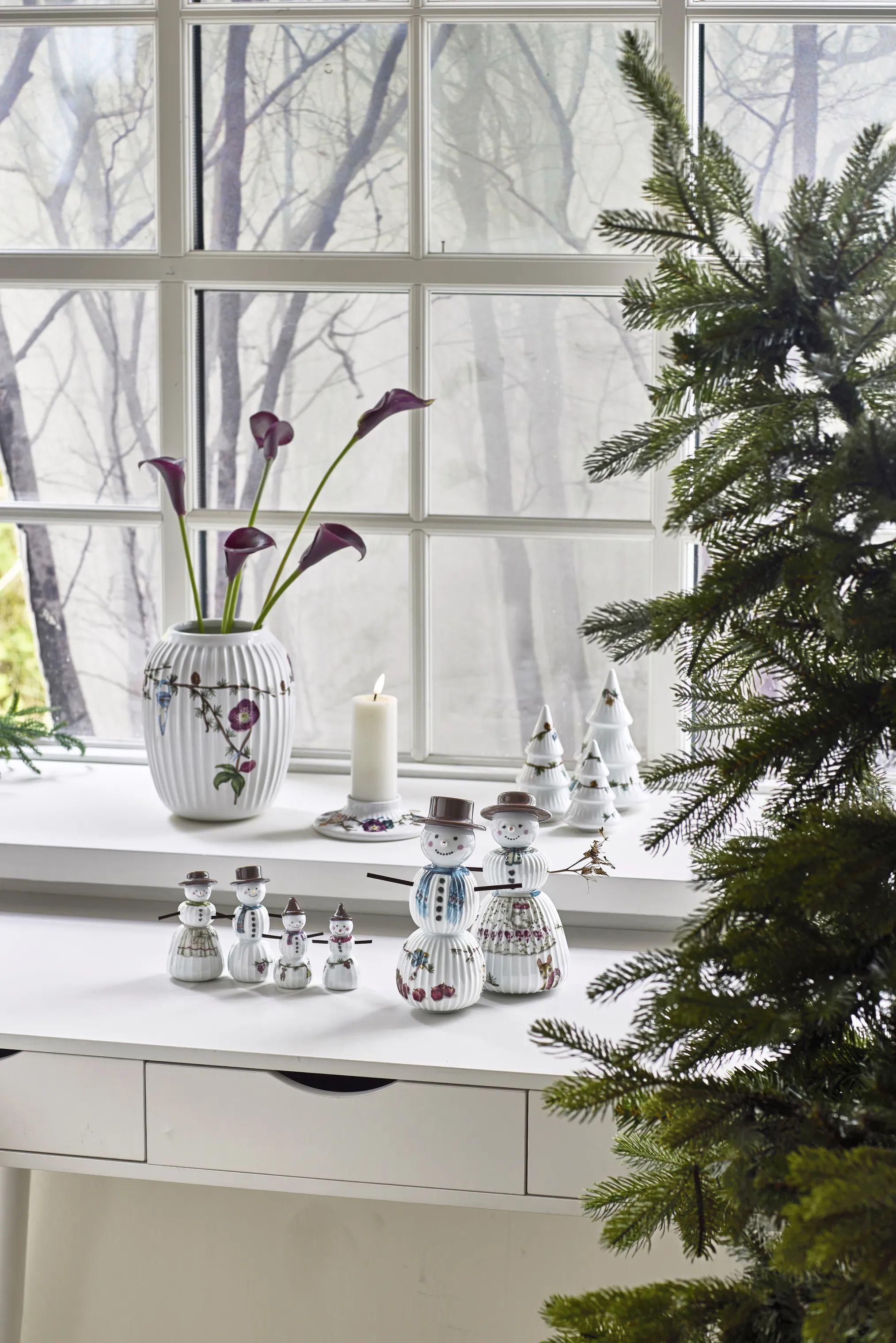 Kähler Julefigurer Hammershøi Jul Snemand i 21 cm, 2