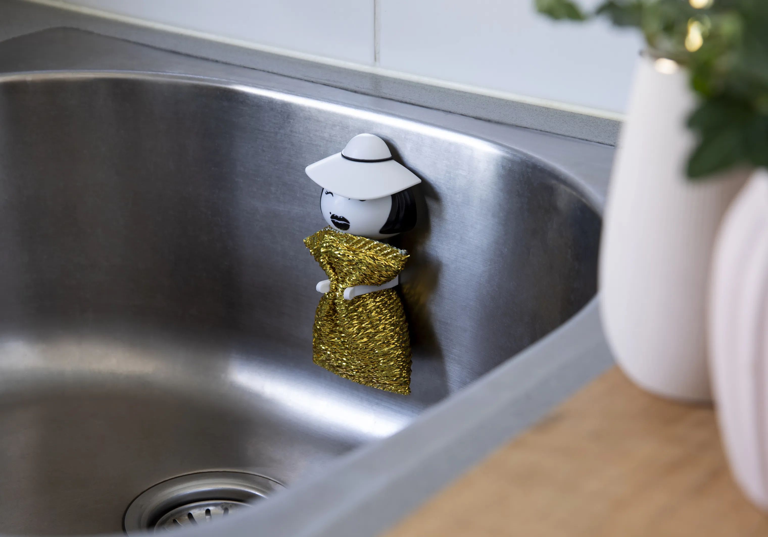 Peleg Design Øvrigt tilbehør til opvask Holder til Skuresvamp - Mrs Sponge i dame, 3