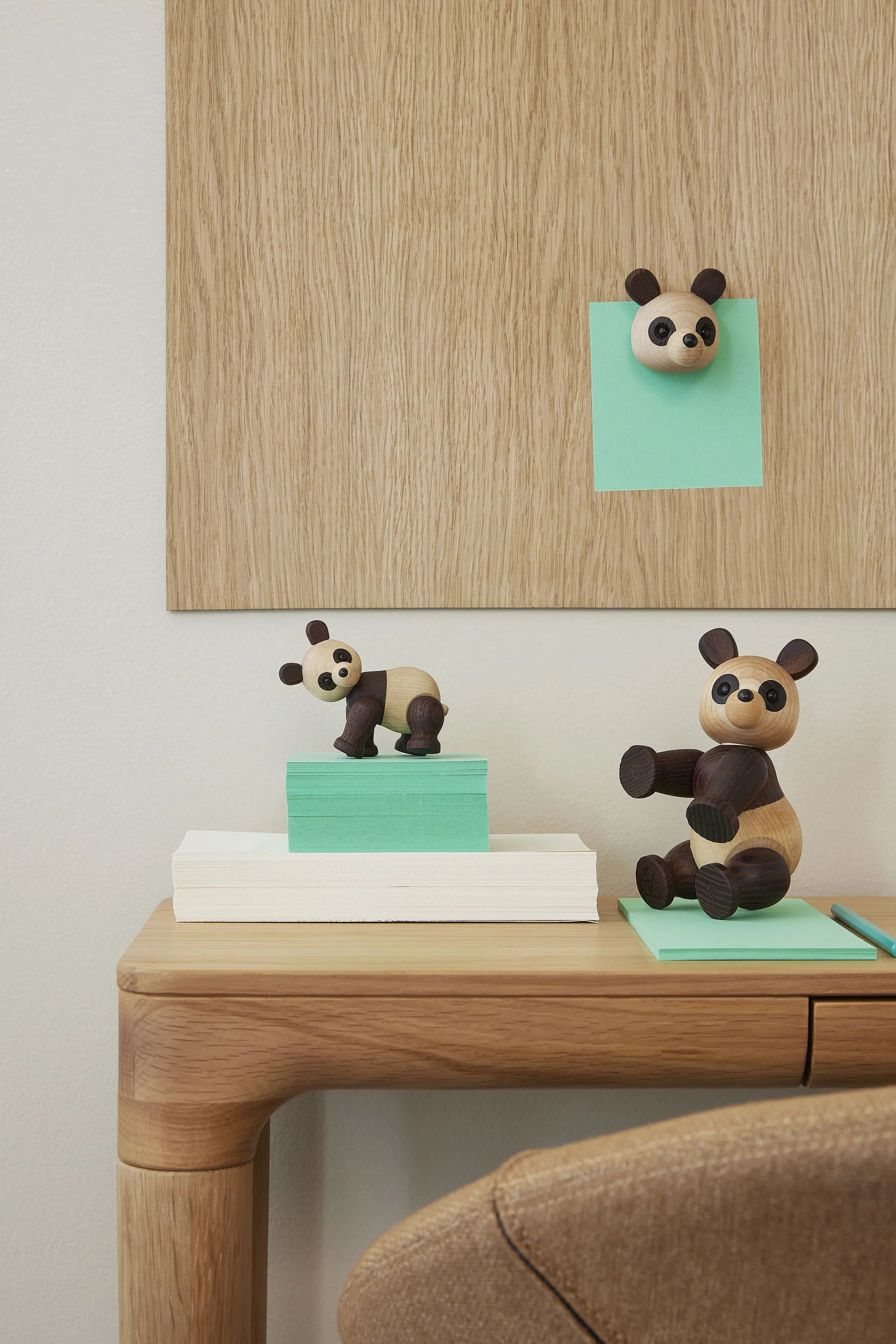 Spring Copenhagen Dyrefigurer Magnet Panda Polly i Natur, 2